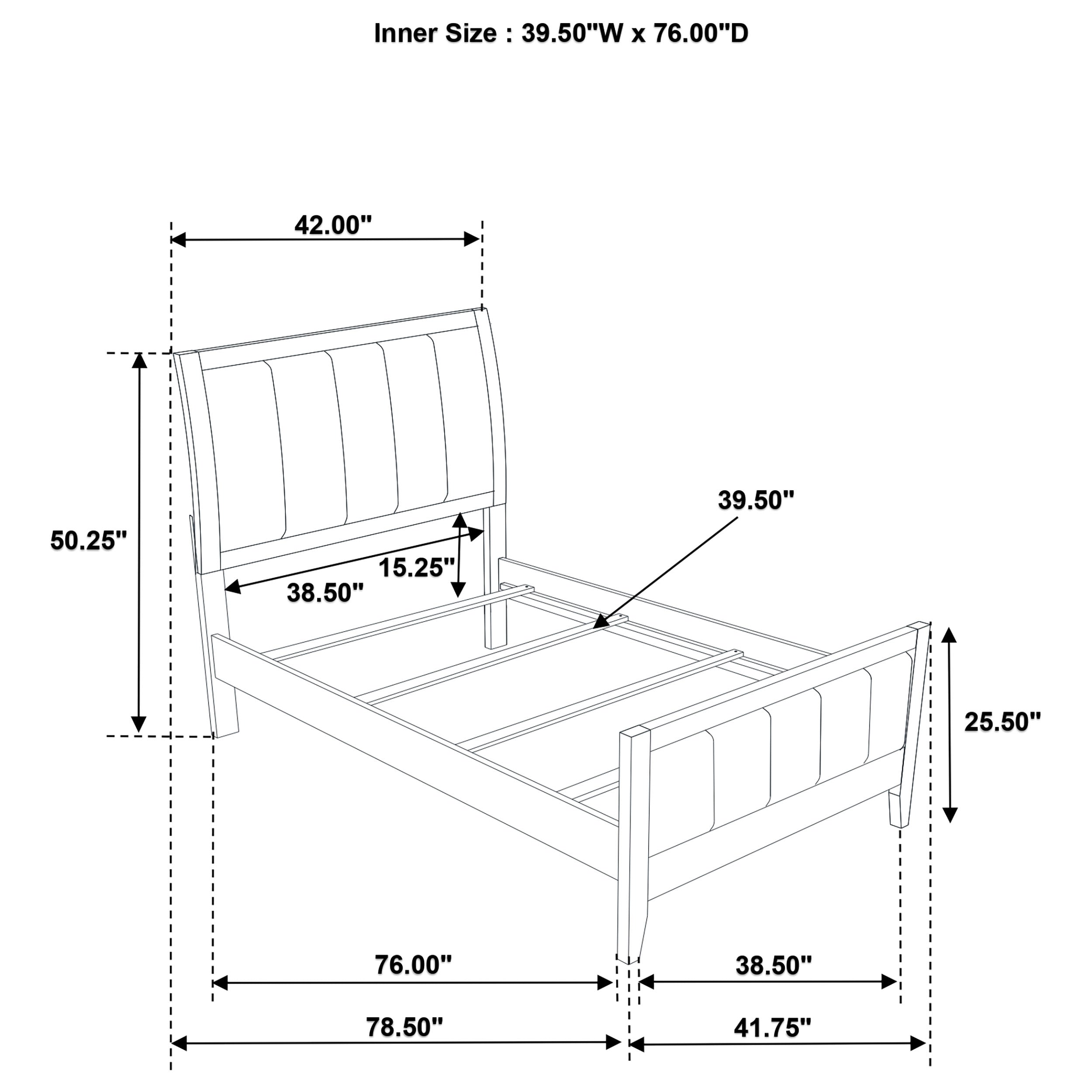 Wilkes Wood Panel Bed