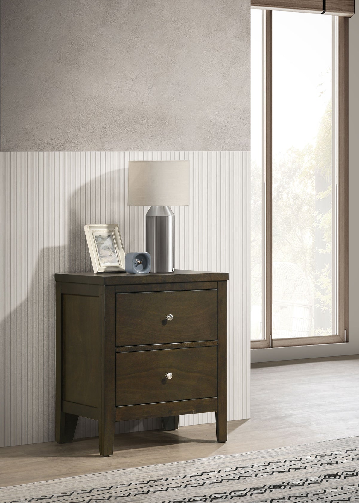 Wilkes 2-drawer Nightstand Dark Cocoa