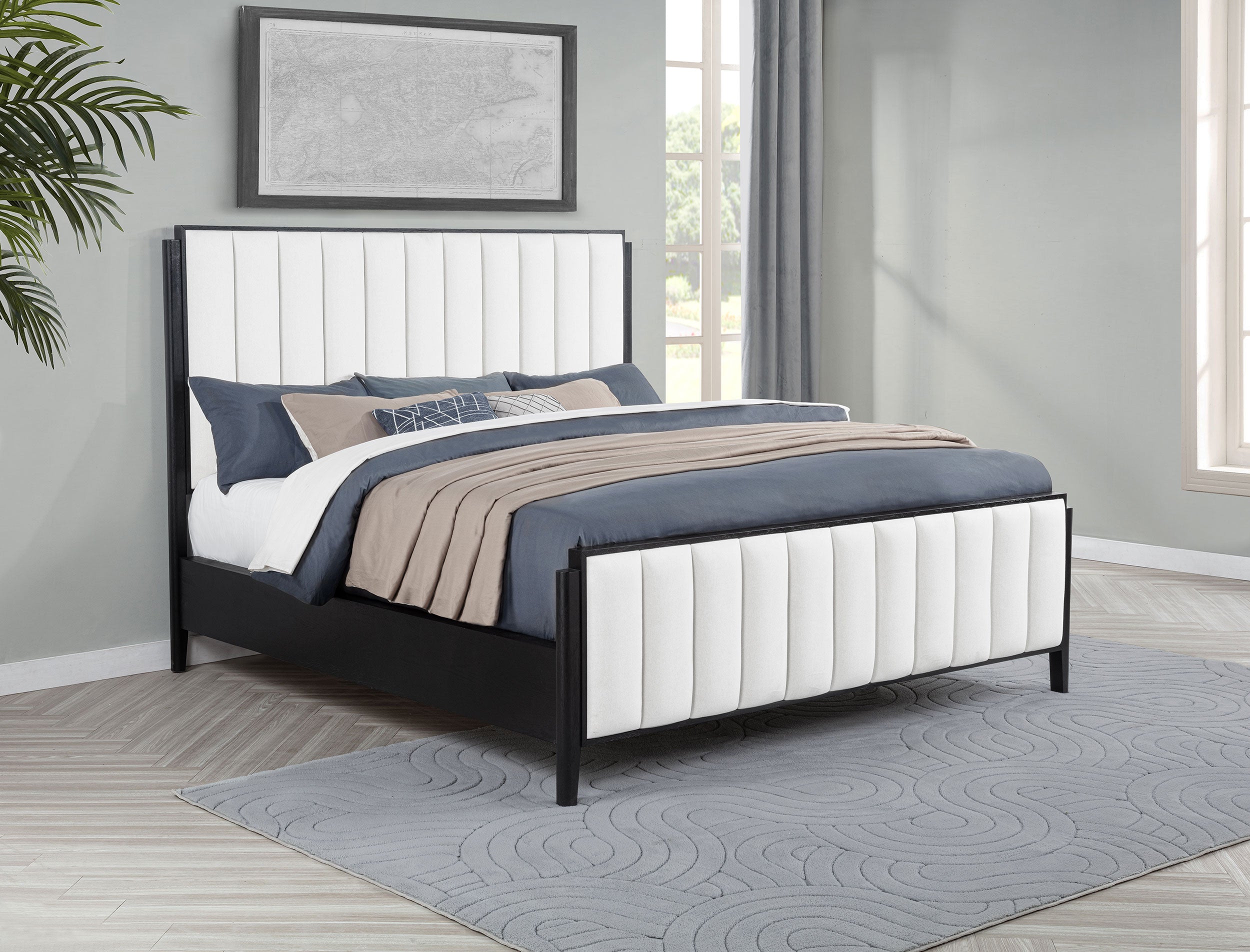 Brookmead Upholstered Panel Bed