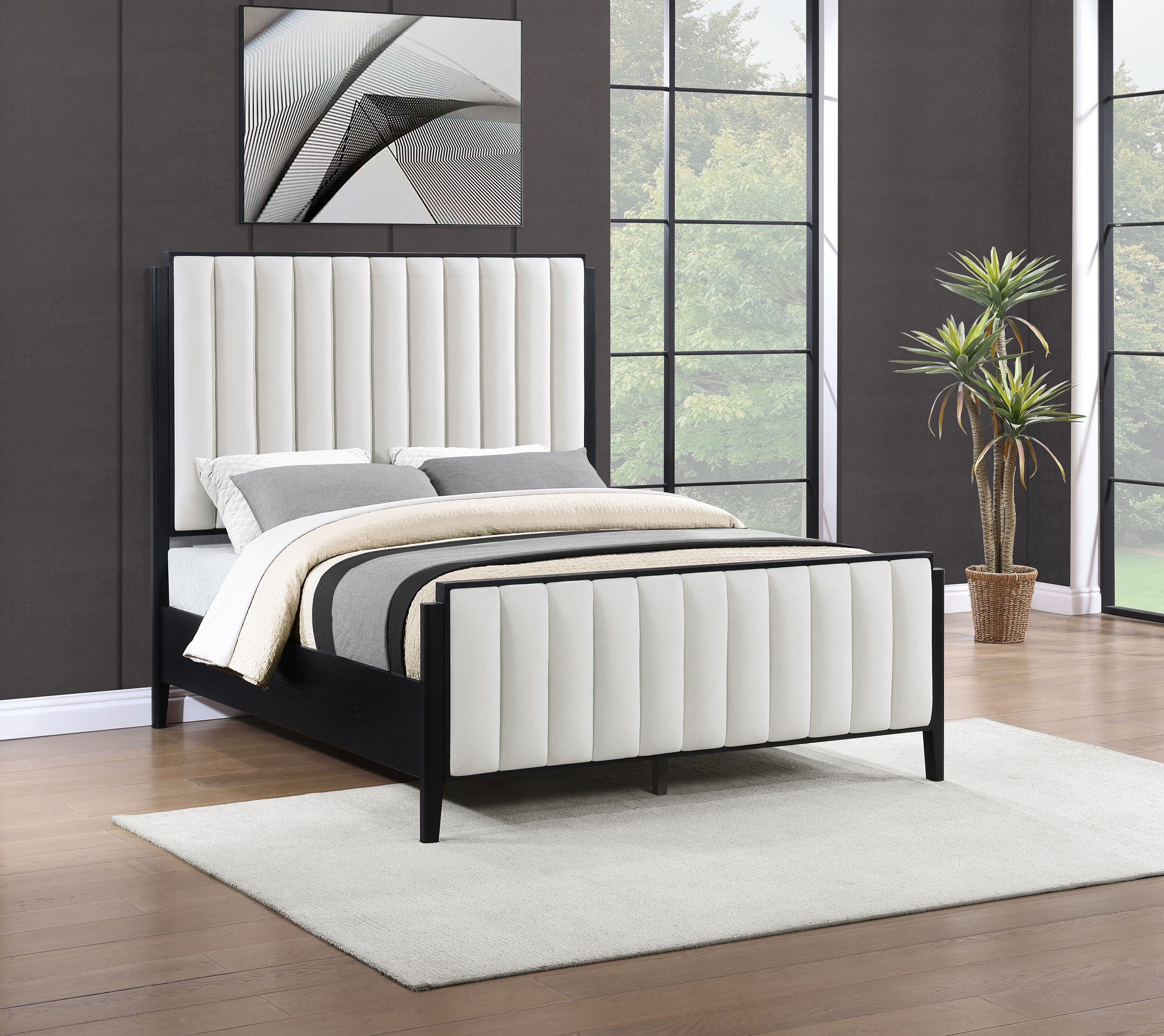 Brookmead Upholstered Panel Bed