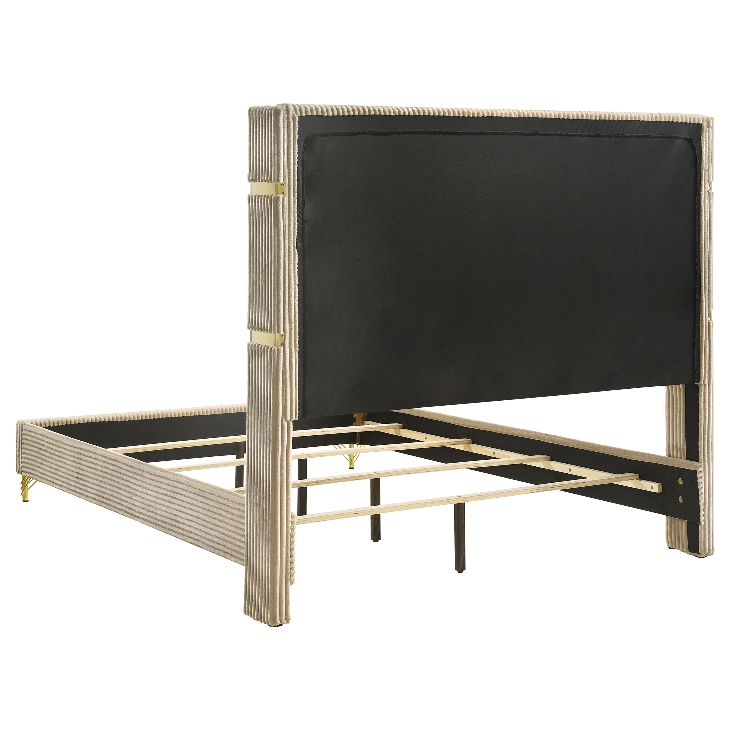 Lucia Upholstered Wingback Bed