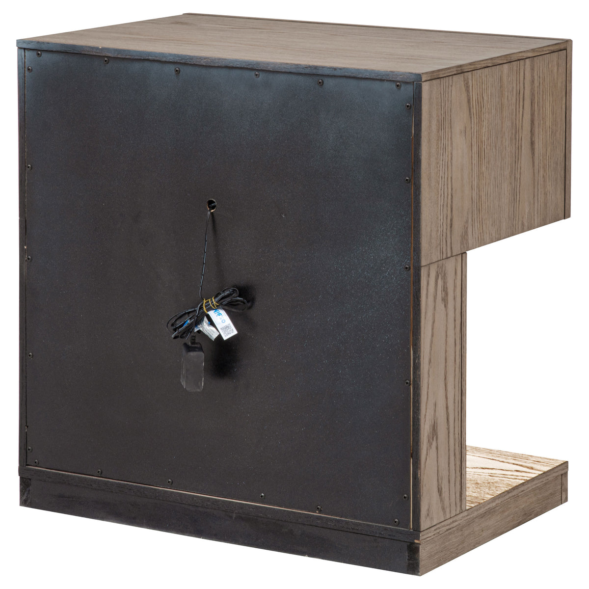 Kenora 1-drawer LED Nightstand Barley Brown