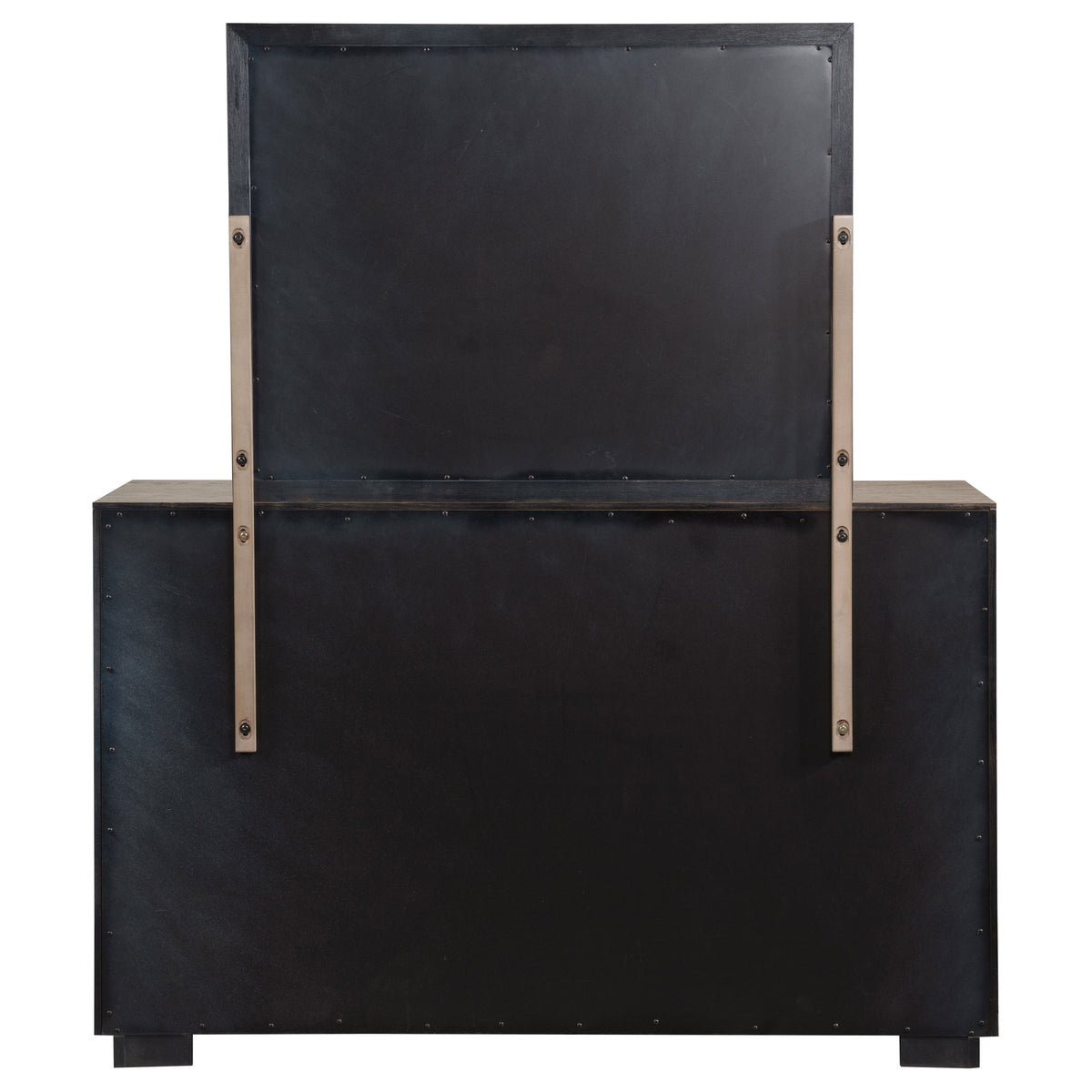 Kenora 6-drawer Dresser with Mirror Barley Brown