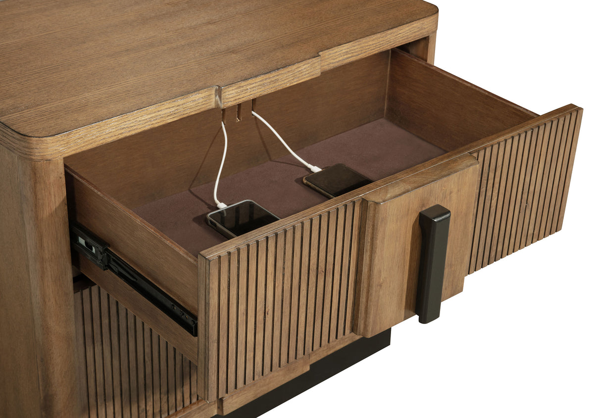 Terrace 4-piece Eastern King Storage Bedroom Set Ash Brown