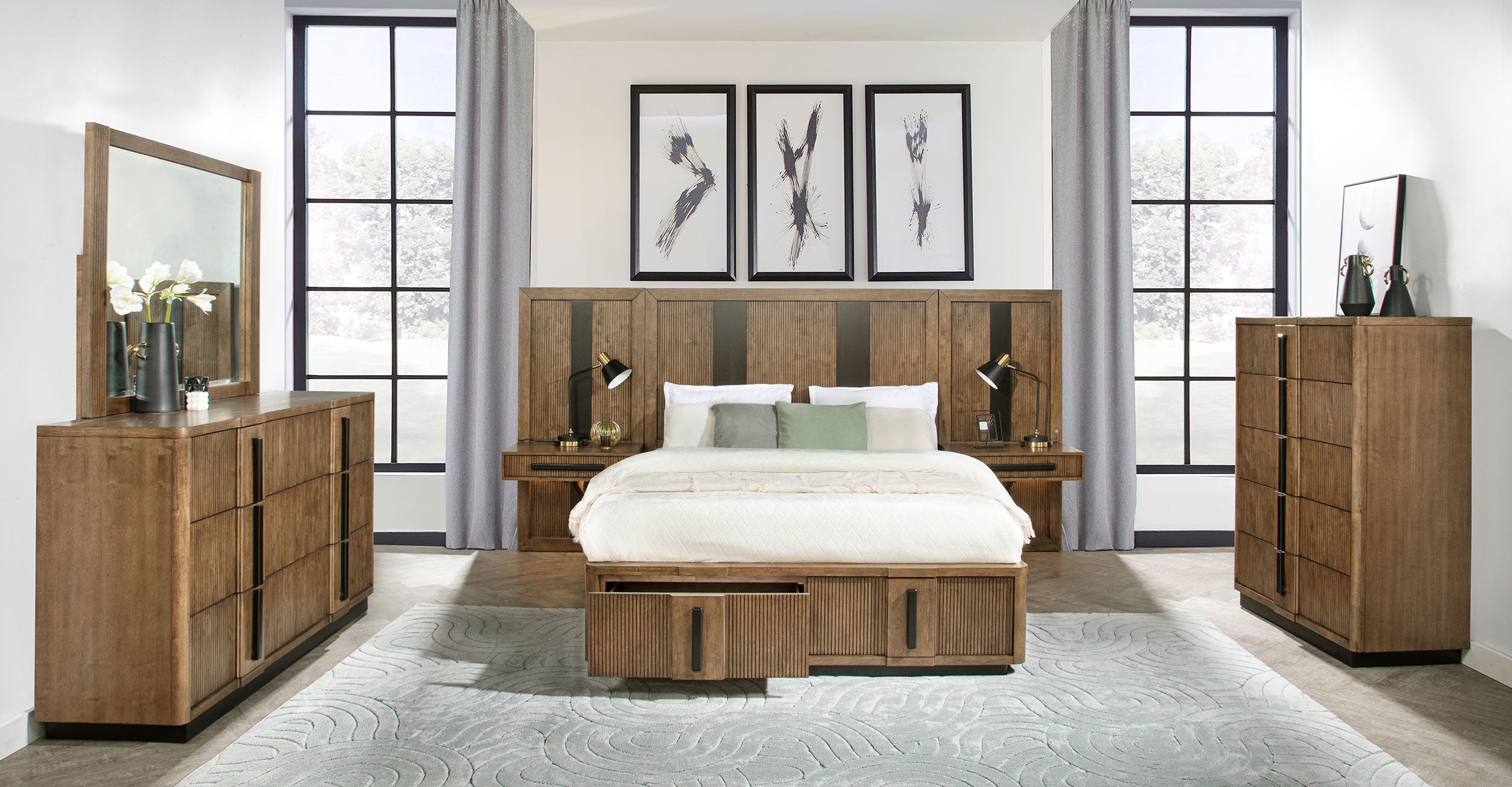 Terrace Wall Panel Bedroom Set