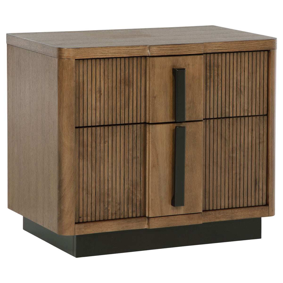 Terrace 2-drawer Nightstand Ash Brown
