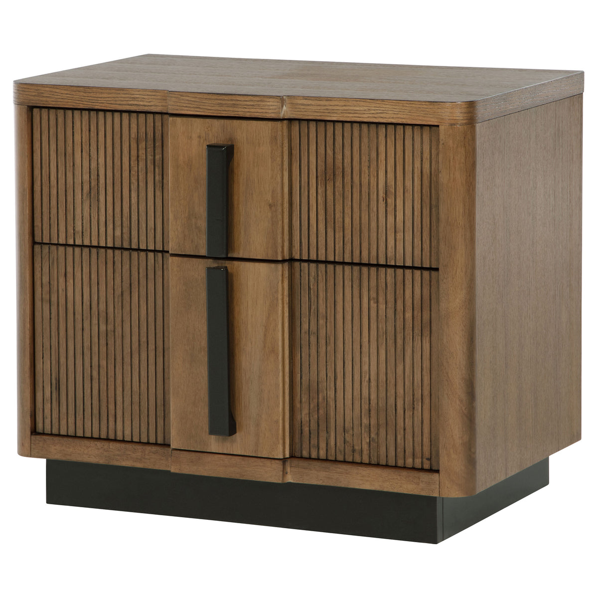 Terrace 2-drawer Nightstand Ash Brown
