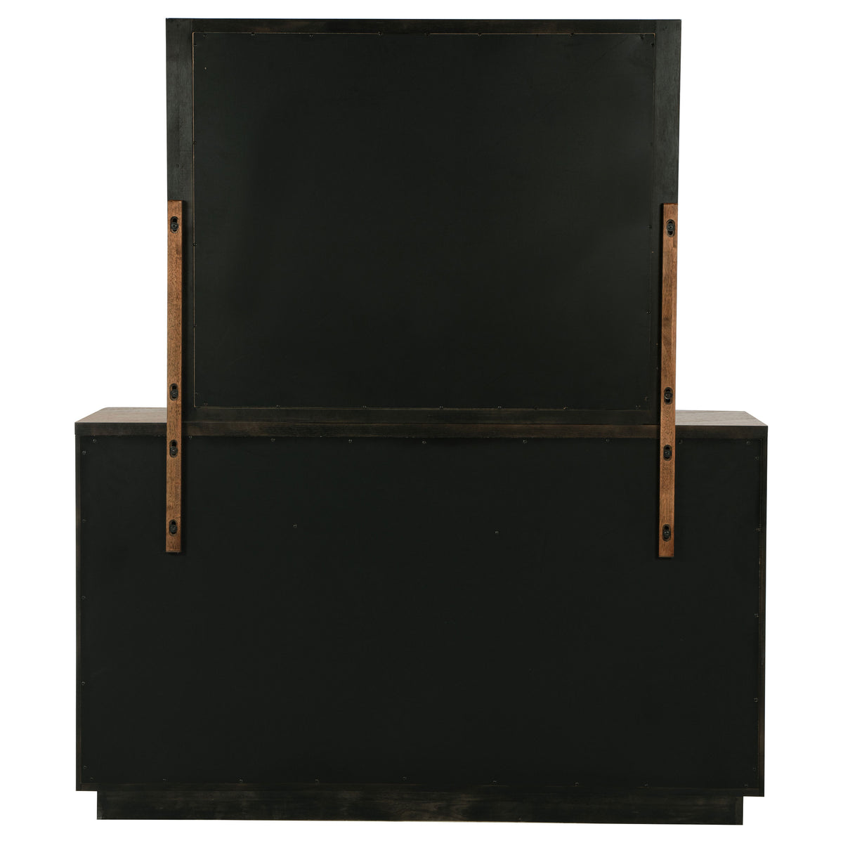 Terrace 6-drawer Dresser with Mirror Ash Brown