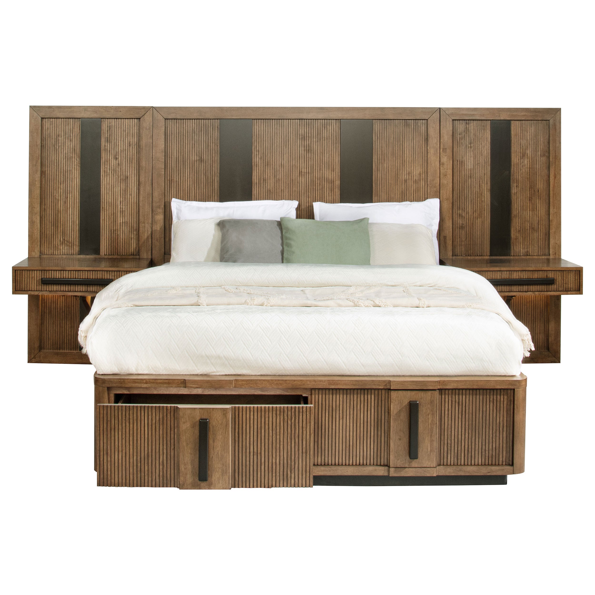 Terrace Wall Panel with Nightstand Set