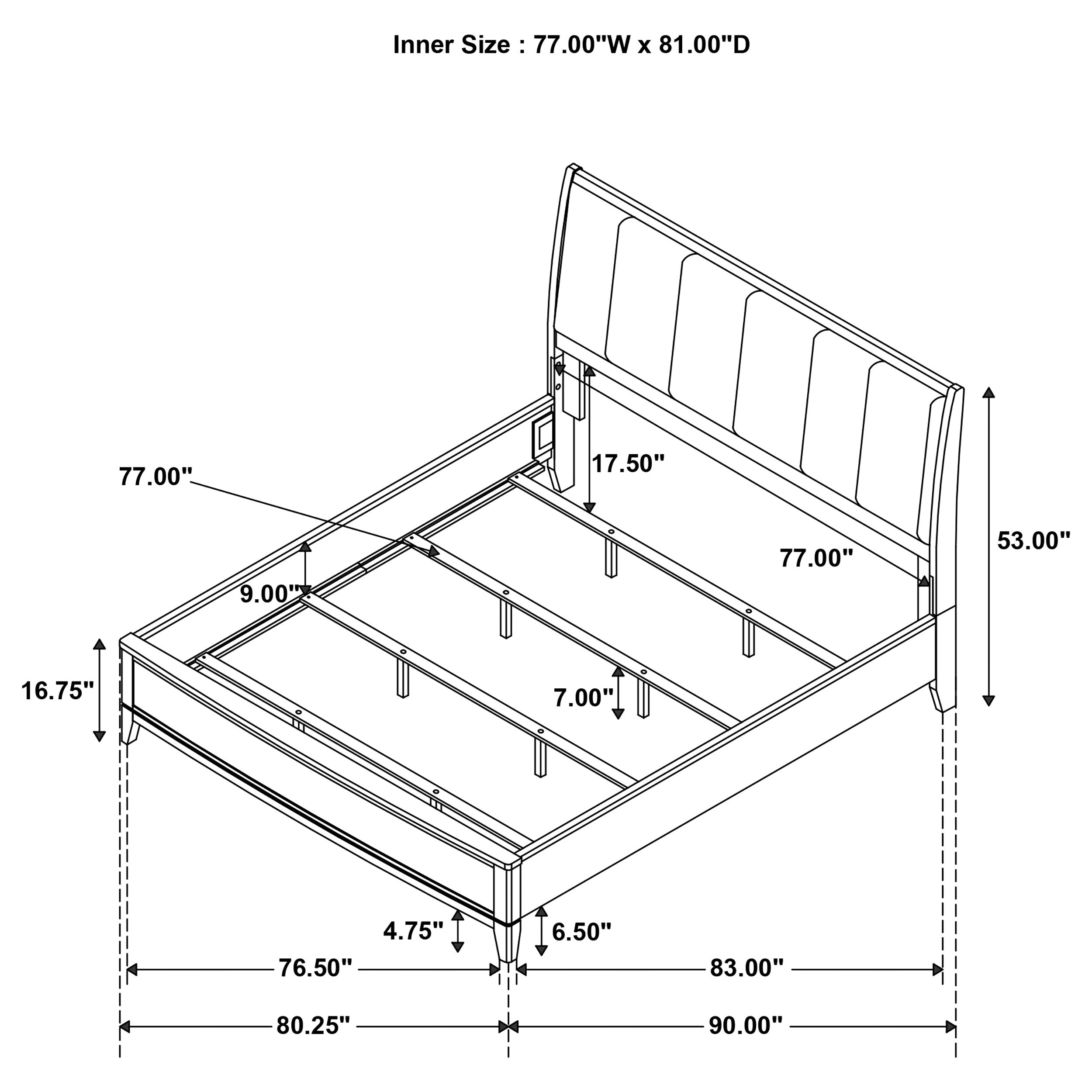 Granada Wood Panel Bed