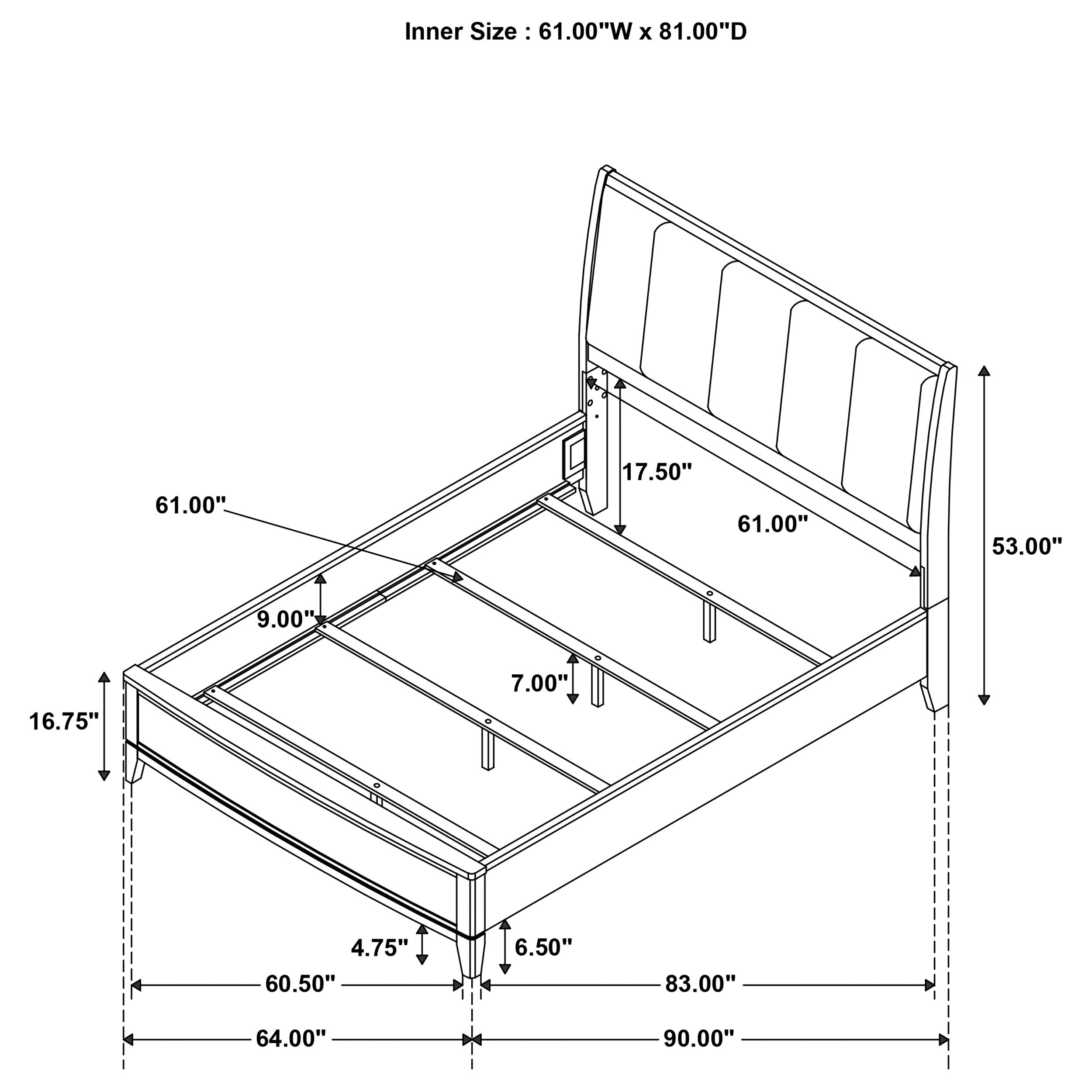 Granada Wood Panel Bed
