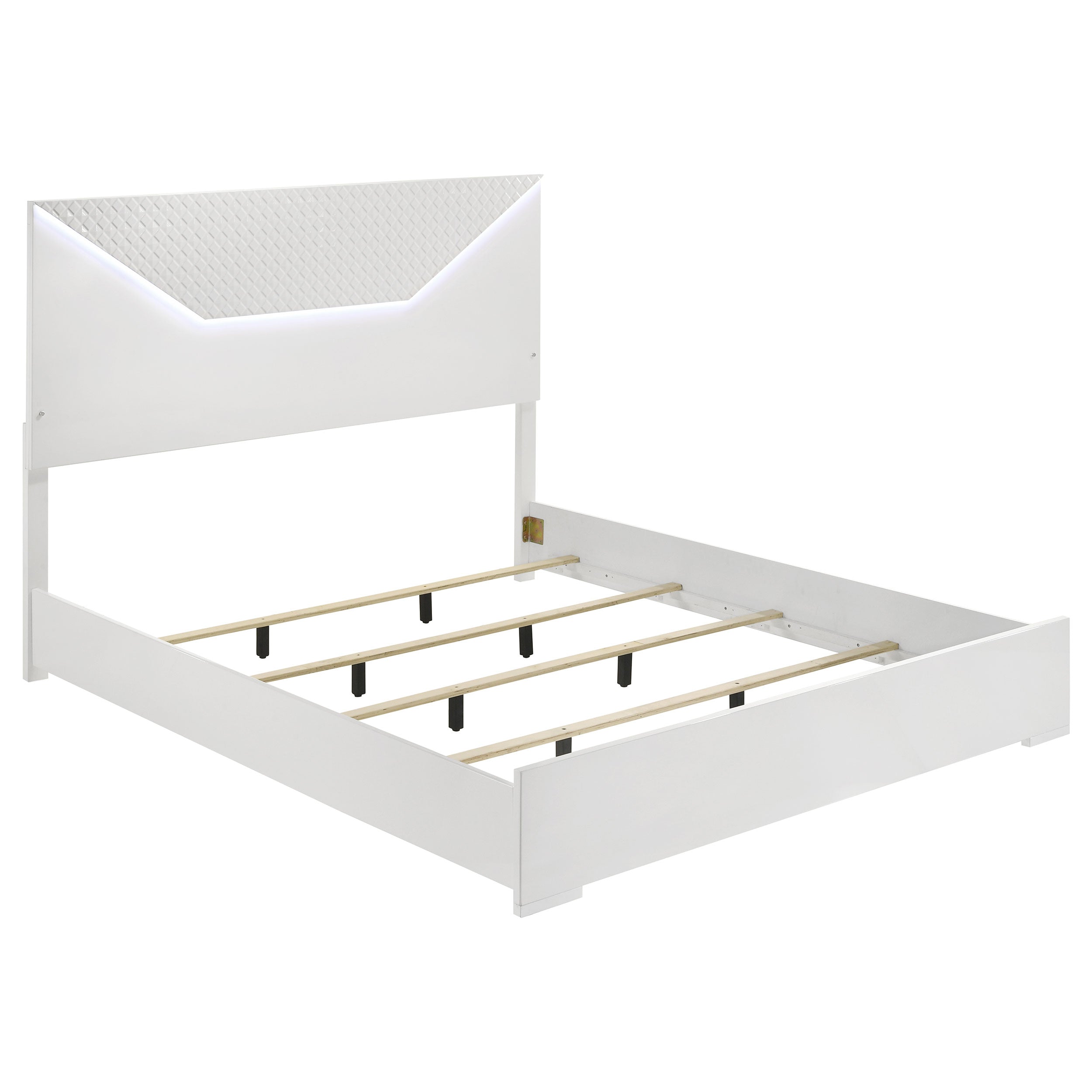 Ives Wood LED Panel Bed