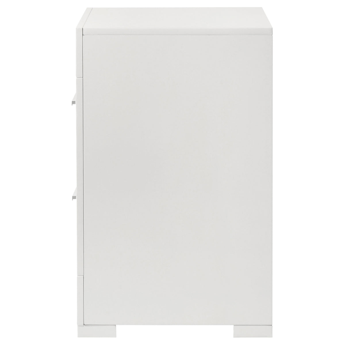 Ives 2-drawer Nightstand White High Gloss