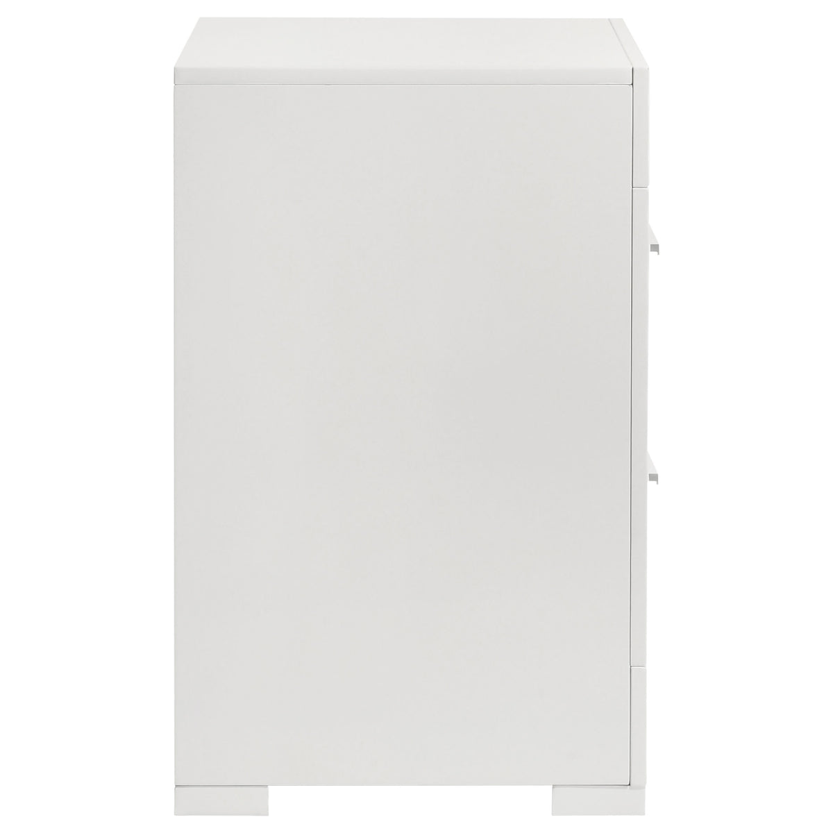 Ives 2-drawer Nightstand White High Gloss