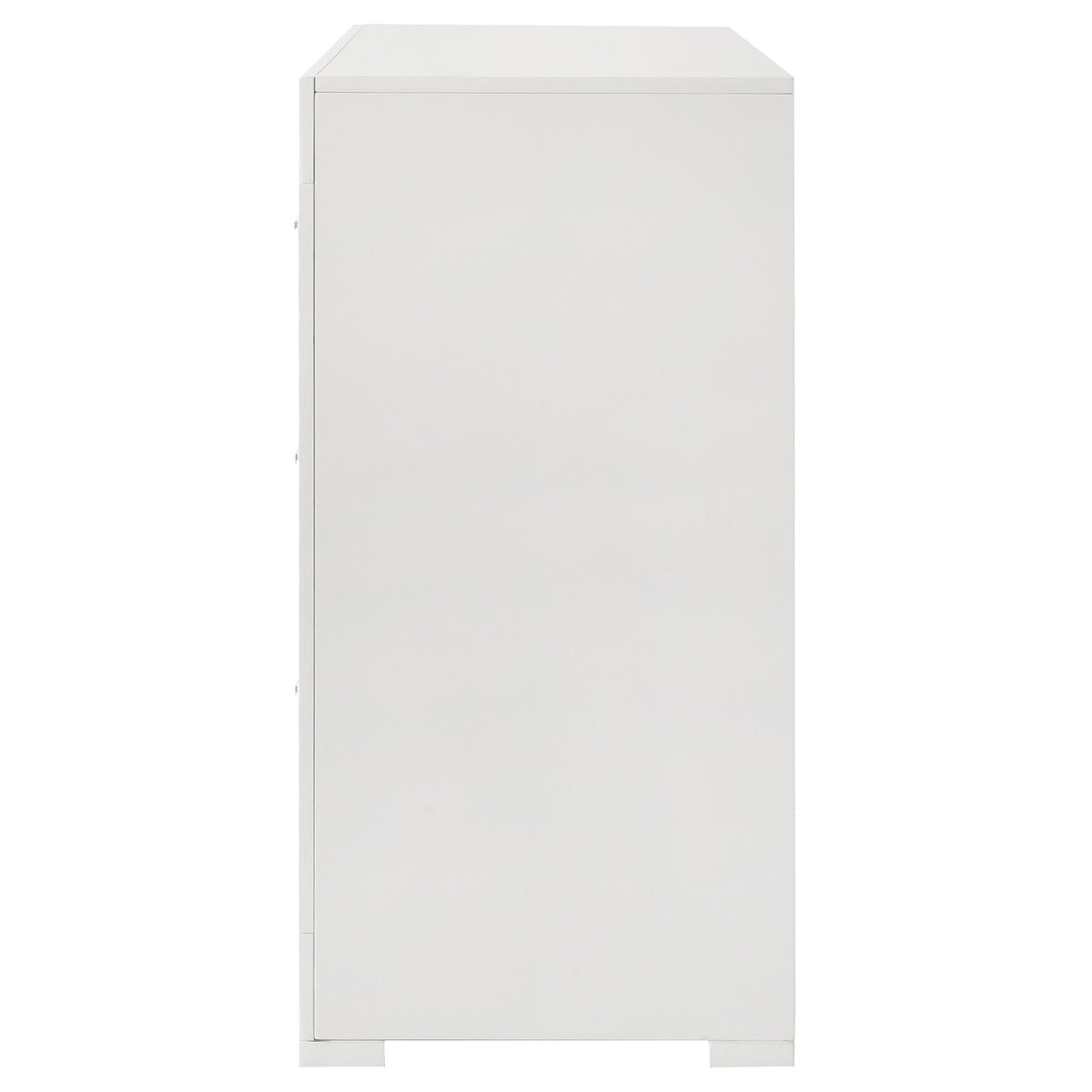 Ives 6-drawer Dresser White High Gloss