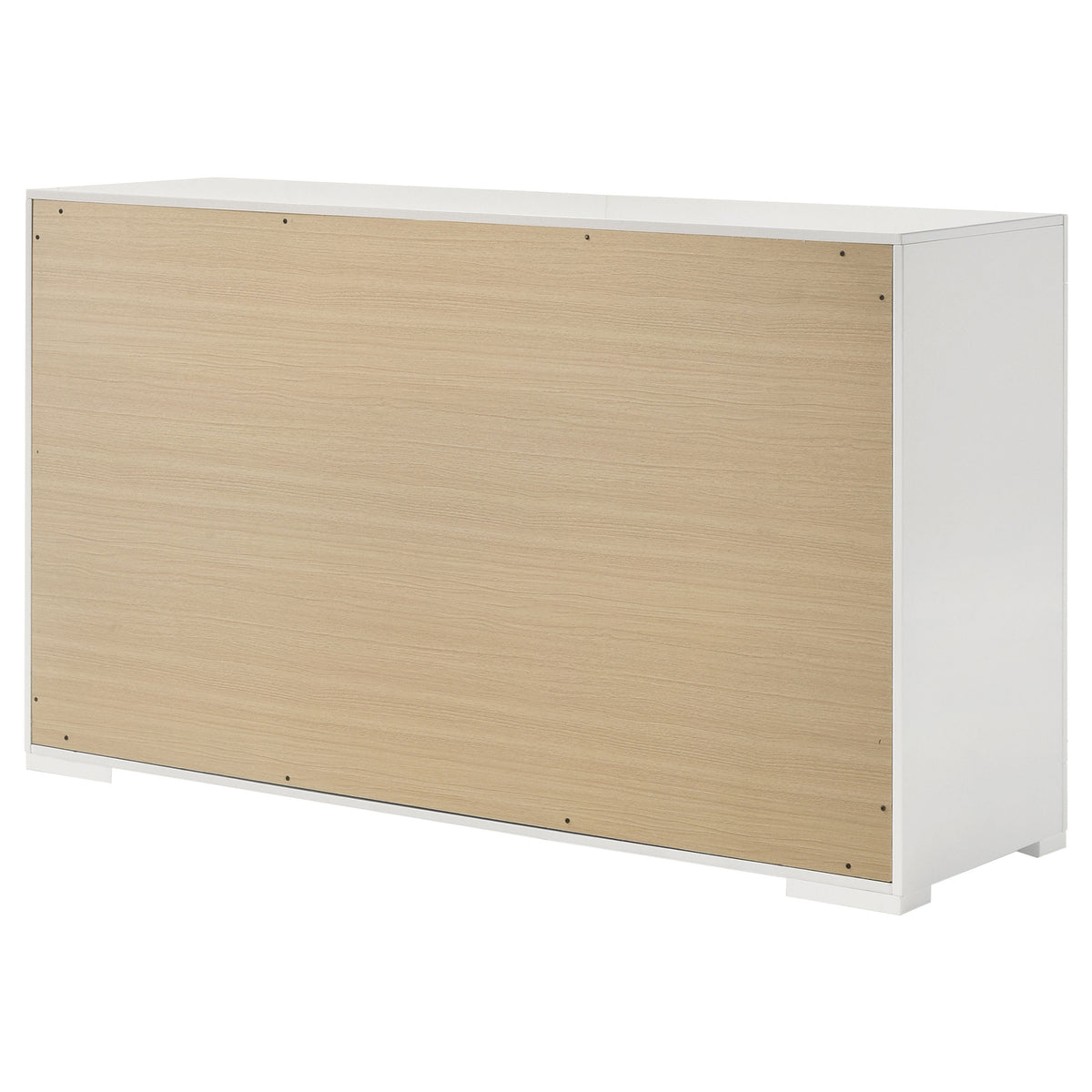 Ives 6-drawer Dresser White High Gloss