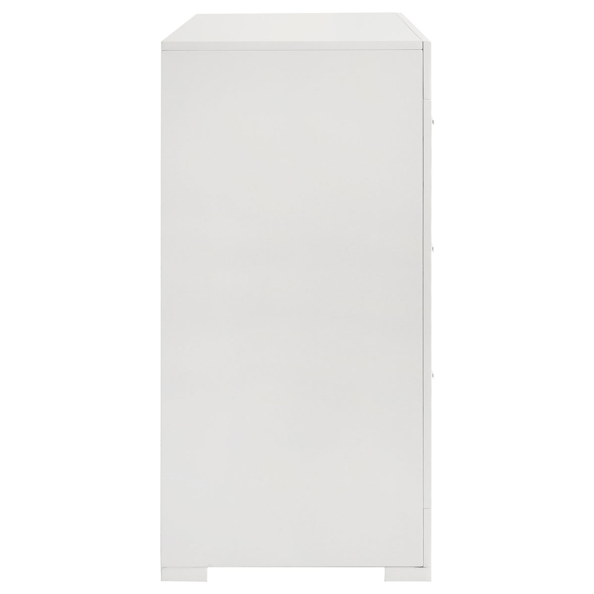 Ives 6-drawer Dresser White High Gloss