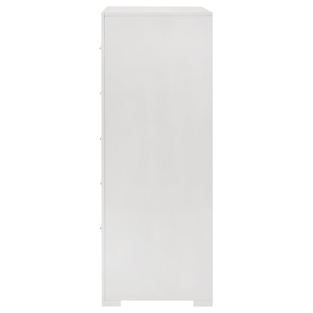 Ives 5-drawer Bedroom Chest White High Gloss