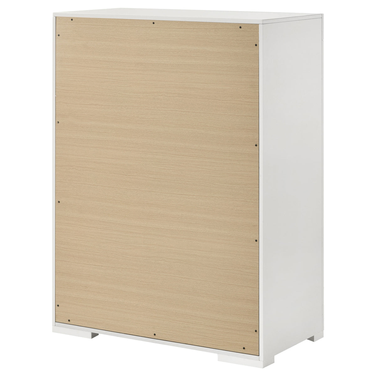 Ives 5-drawer Bedroom Chest White High Gloss