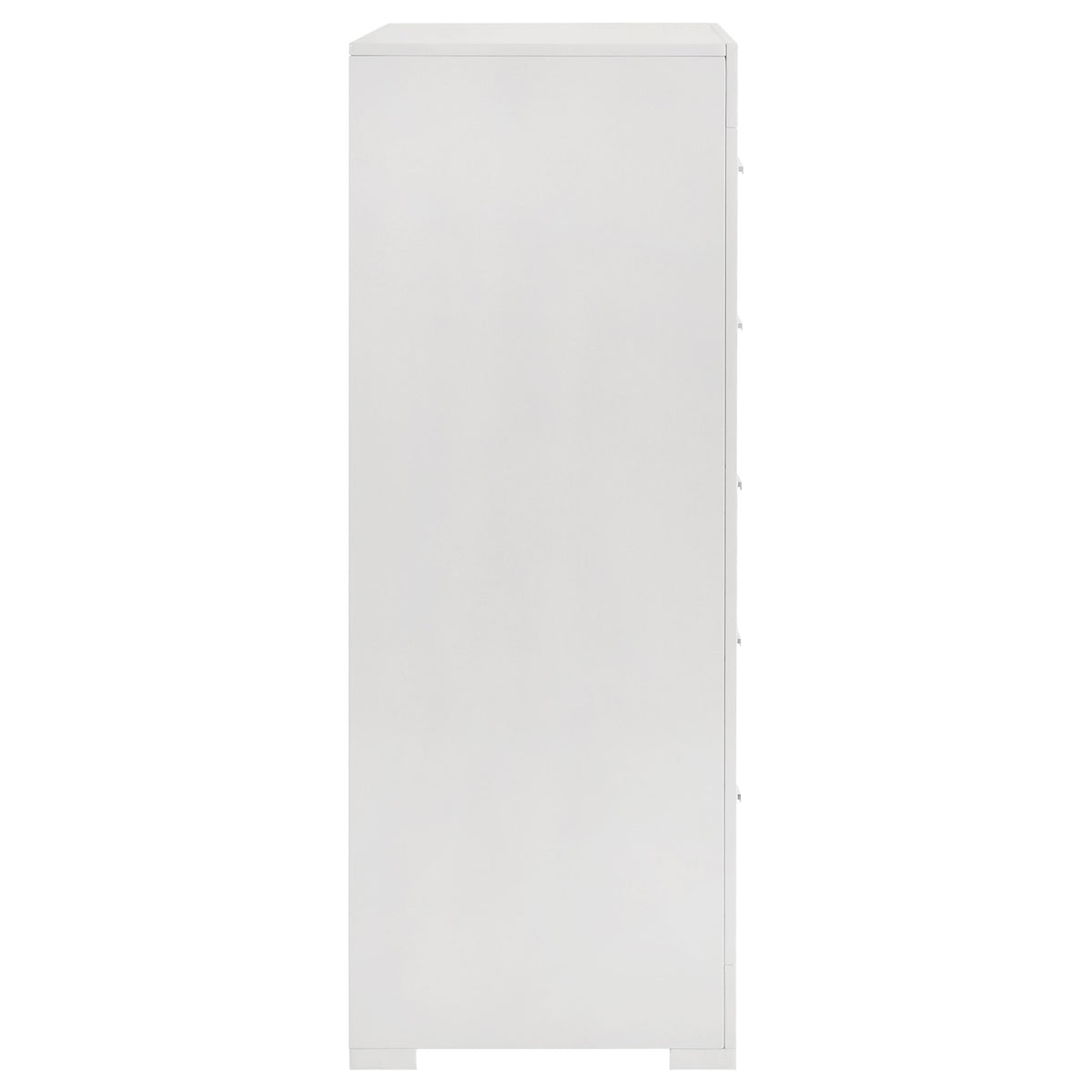 Ives 5-drawer Bedroom Chest White High Gloss