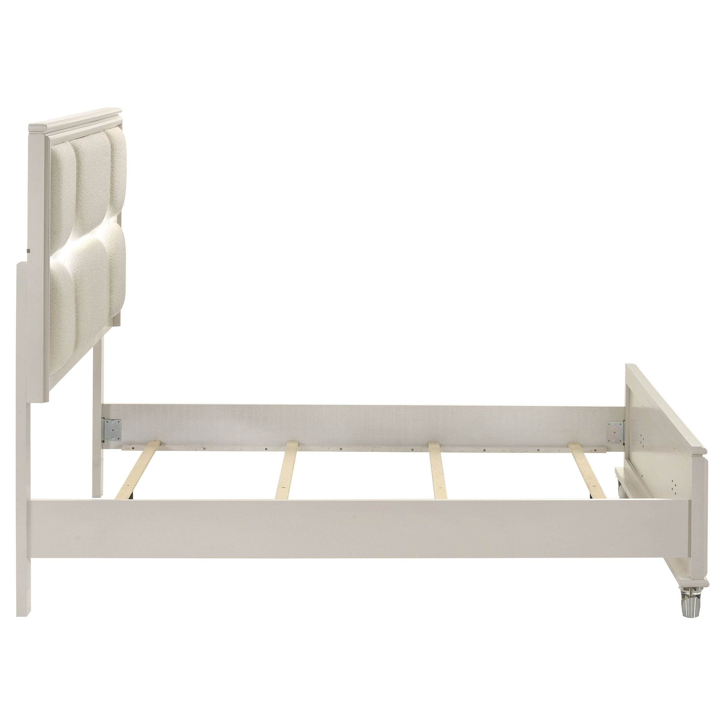 Olivia Wood LED Panel Bed