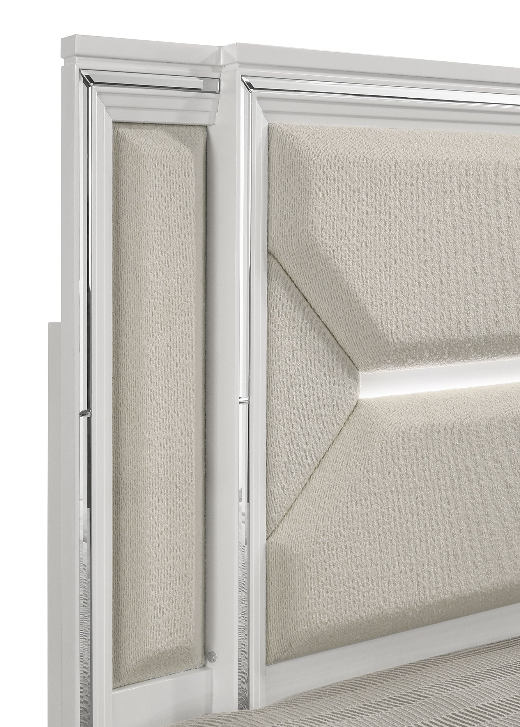 Marmore Wood LED Panel Bed