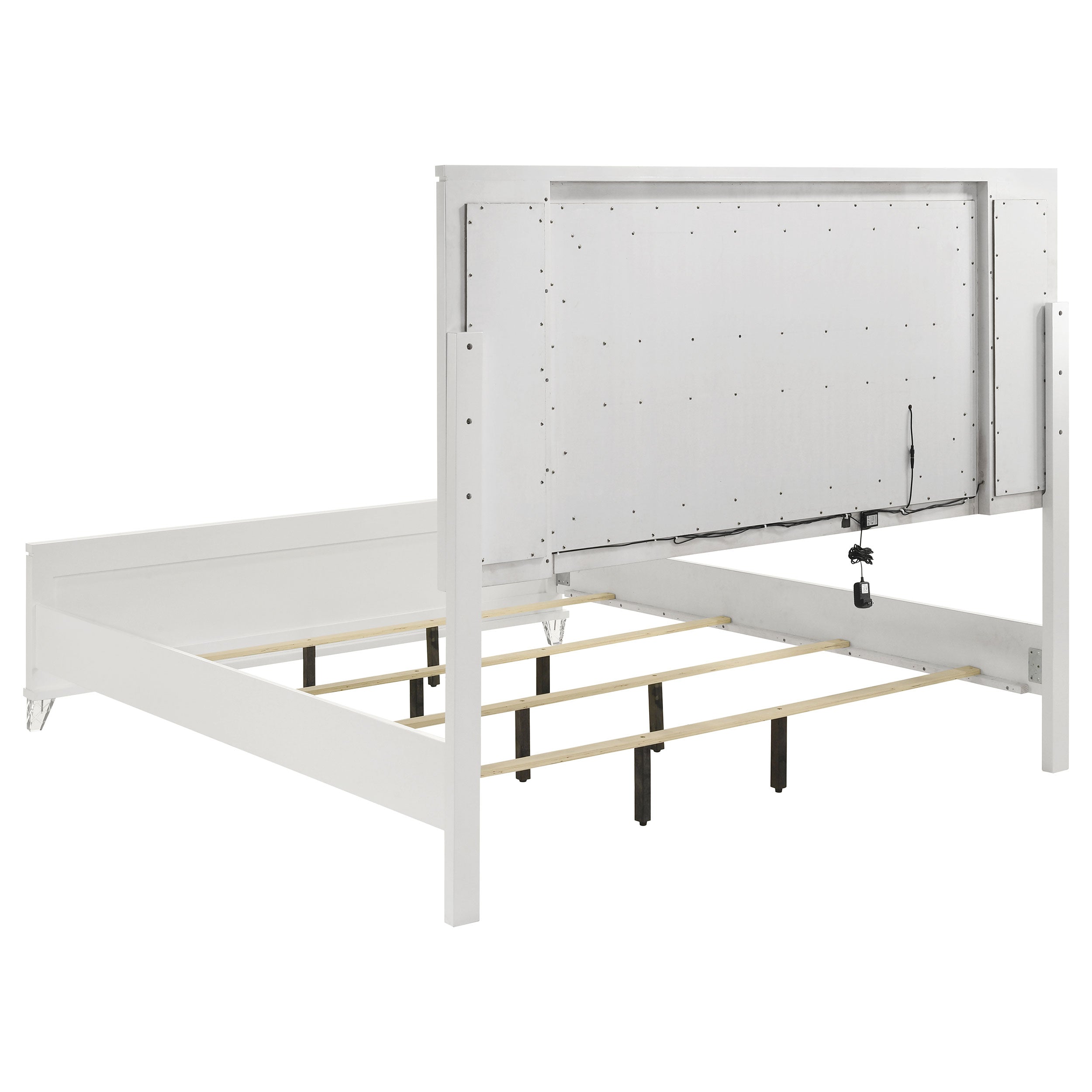 Marmore Wood LED Panel Bed