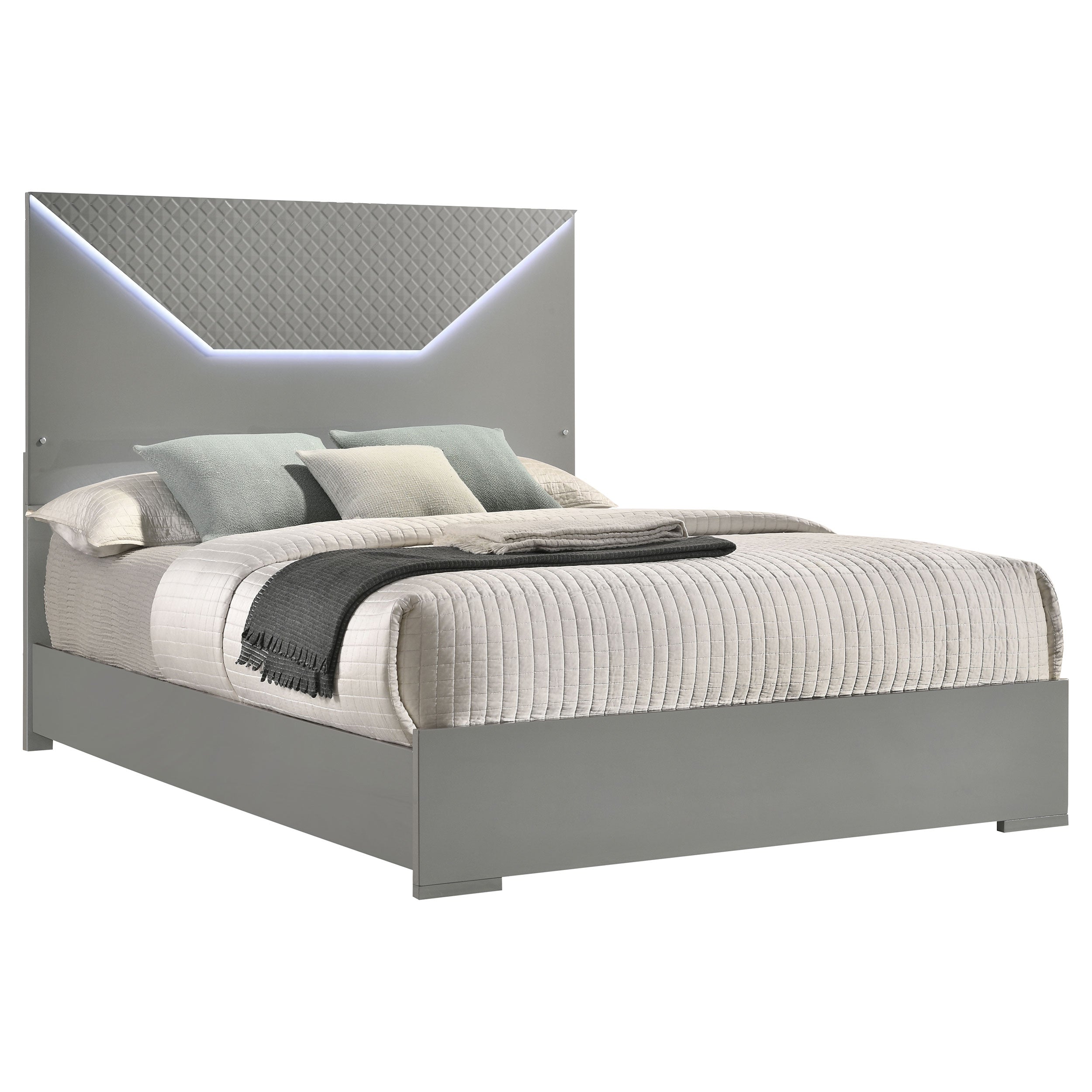 Ives Wood LED Panel Bed