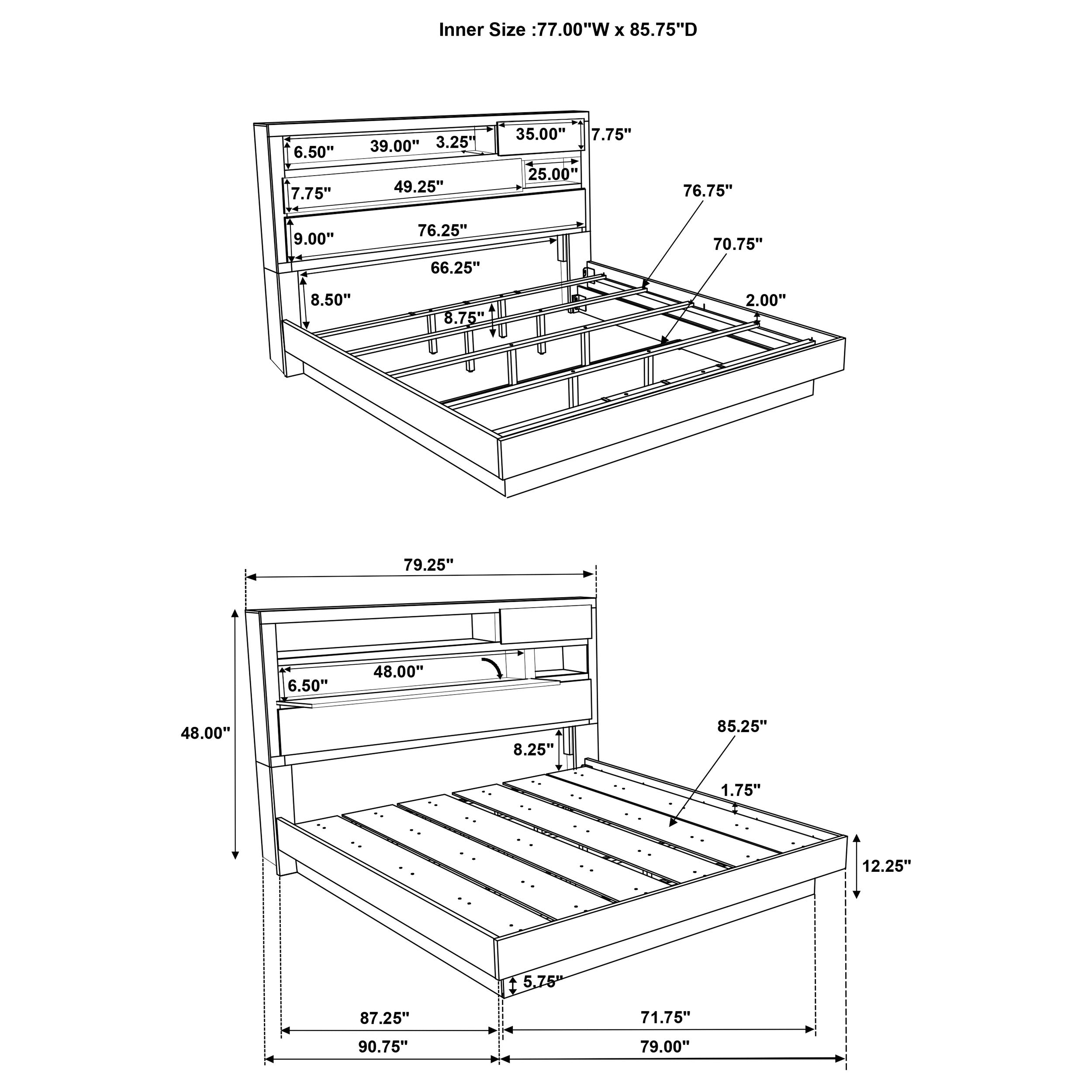 Fenwick Wood Bookcase Bed