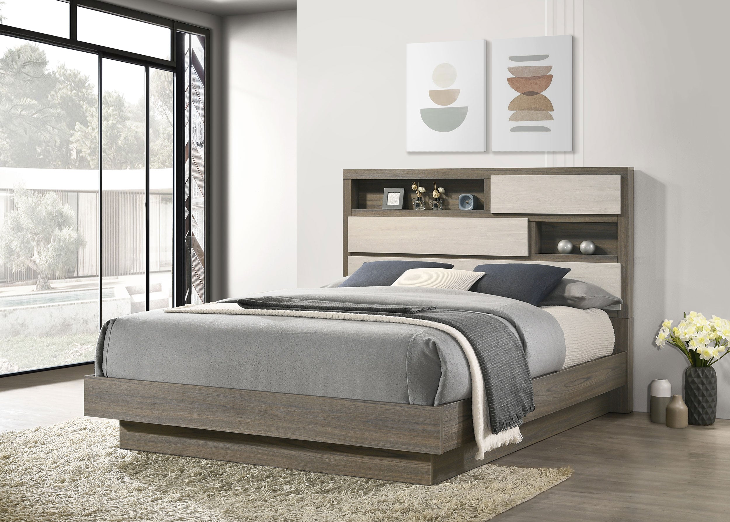 Fenwick Wood Bookcase Bed