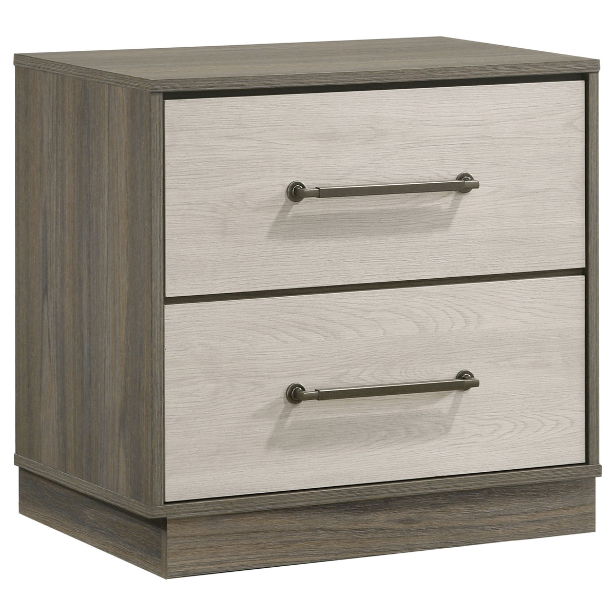 Fenwick 2-drawer Nightstand Grey Oak