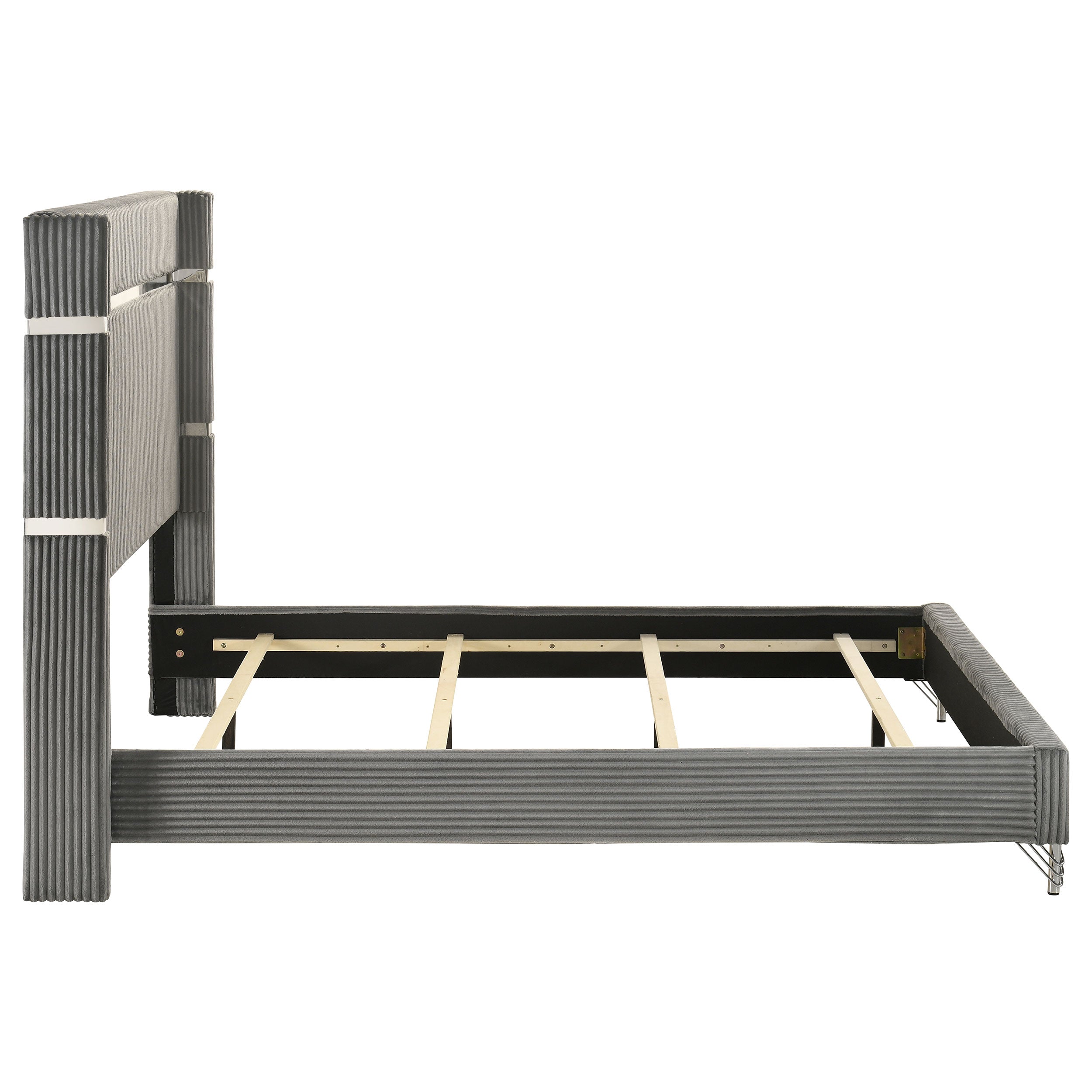 Lucia Upholstered Wingback Bed