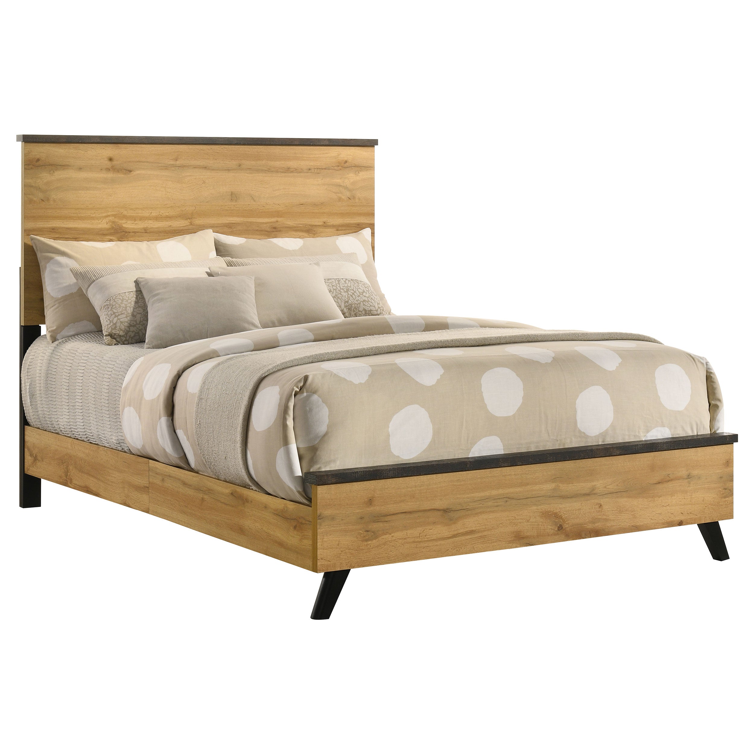 Kaywood Wood Panel Bed