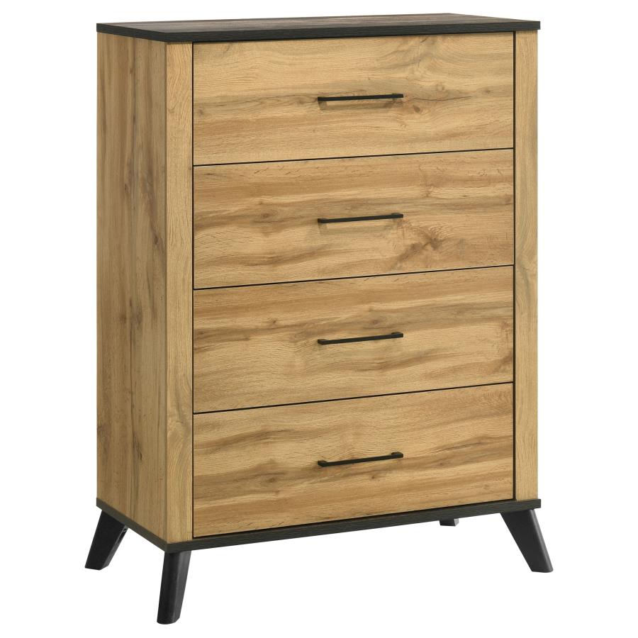 Kaywood 5-piece Eastern King Bedroom Set In Natural Pine