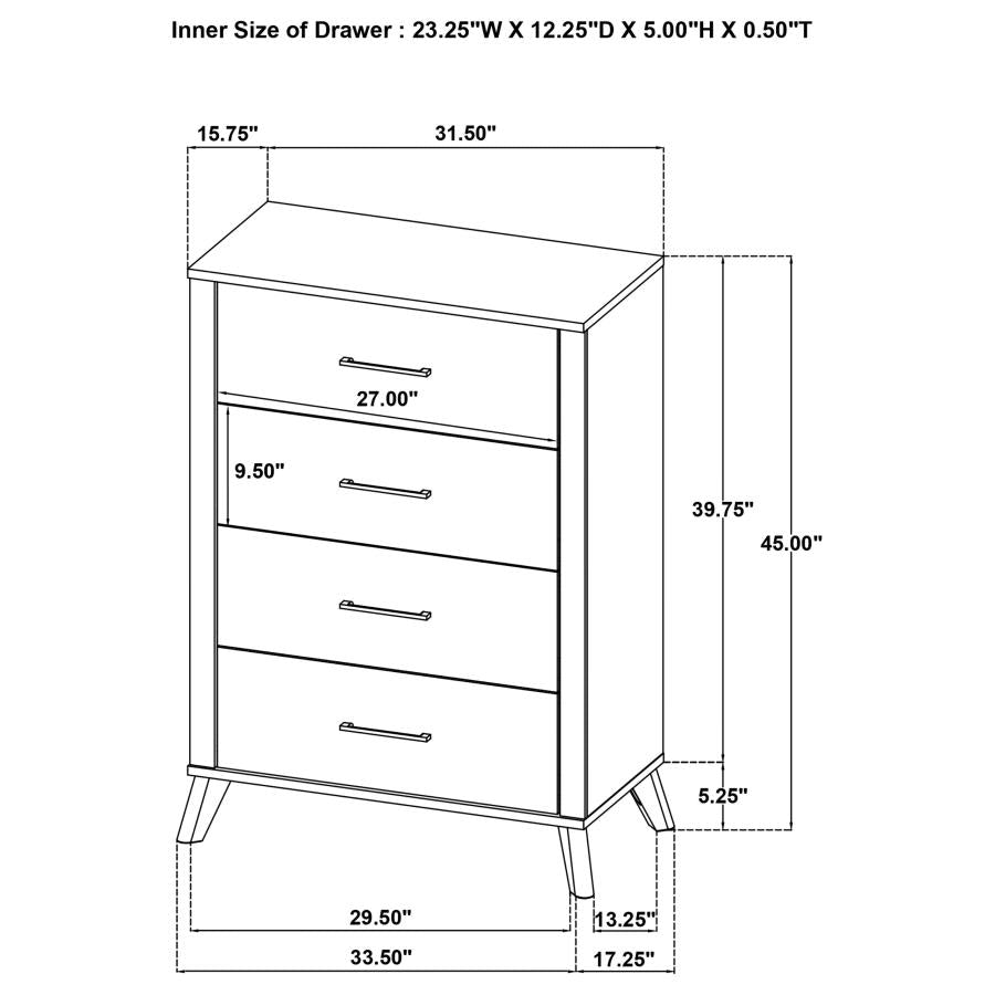 Kaywood 5-piece Queen Bedroom Set In Natural Pine