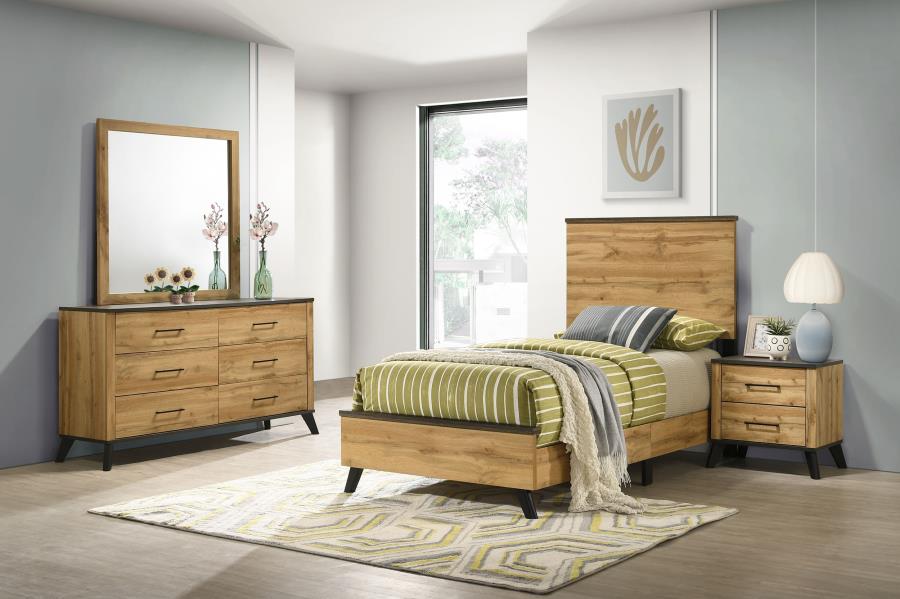 Kaywood 4-piece Twin Bedroom Set In Natural Pine