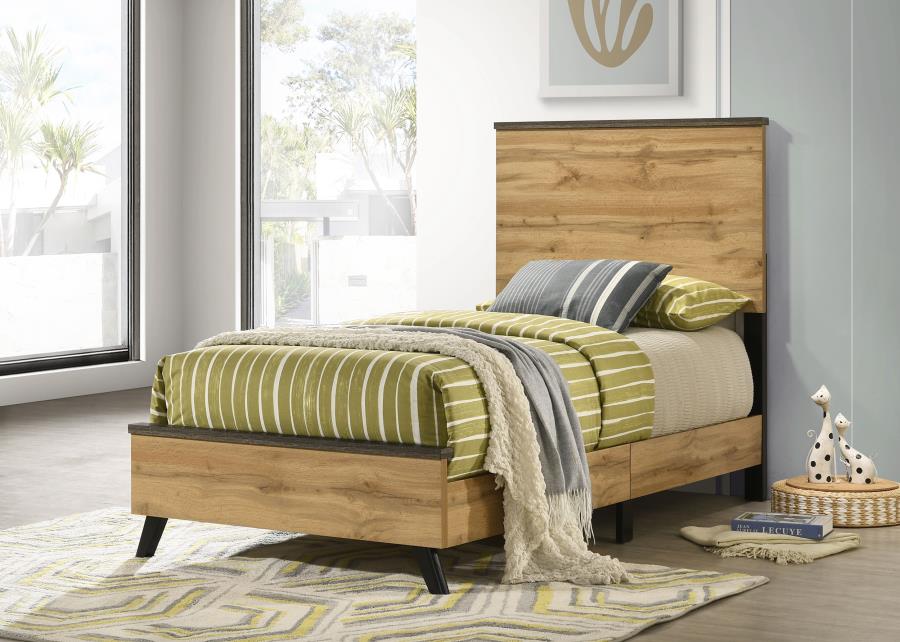 Kaywood 52-inch Twin Panel Bed In Natural Pine