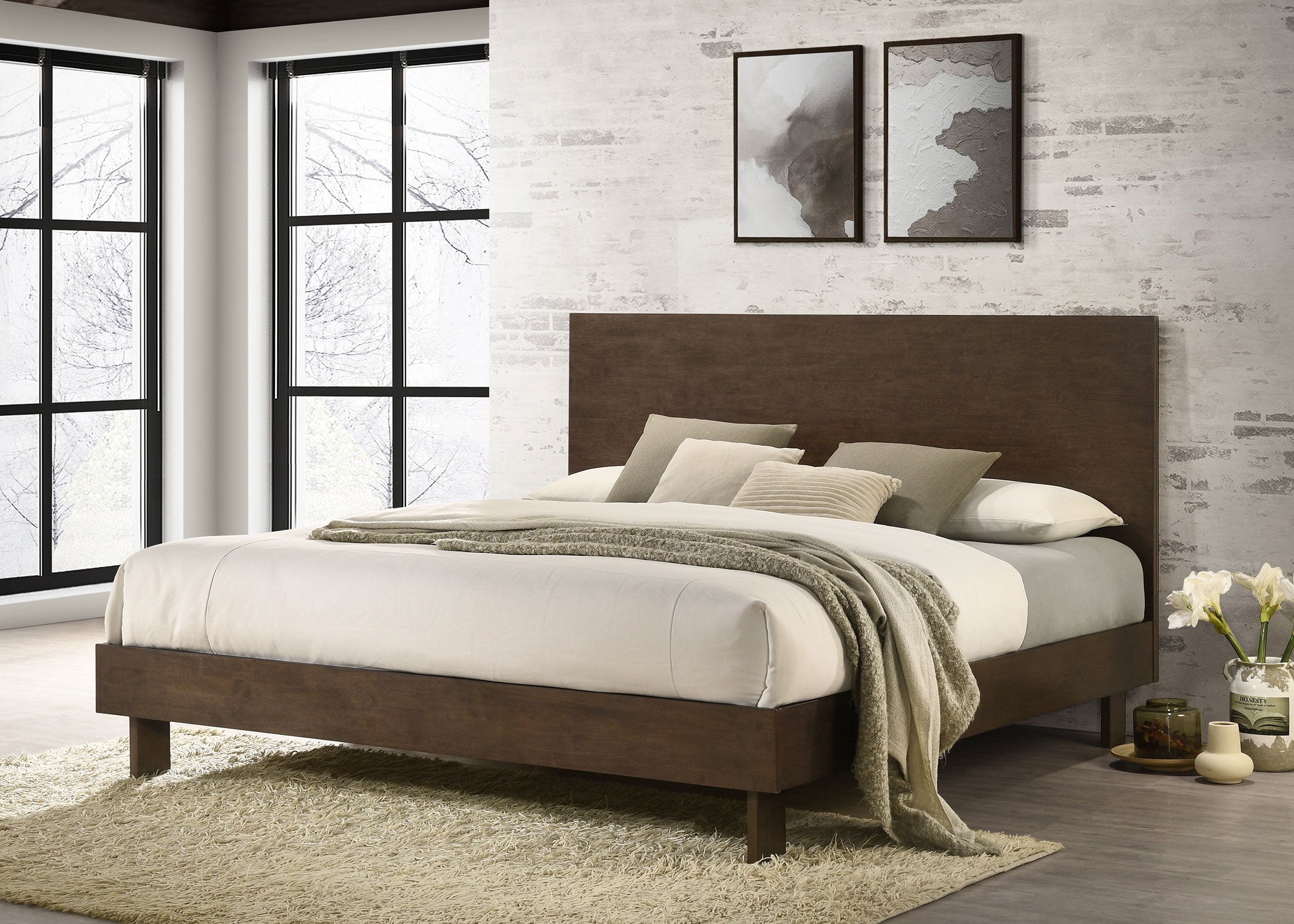 Glenwood Wood Panel Bed