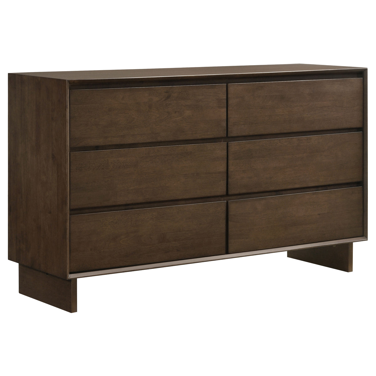 Glenwood 4-piece Queen Bedroom Set with Platform Panel Bed Warm Brown