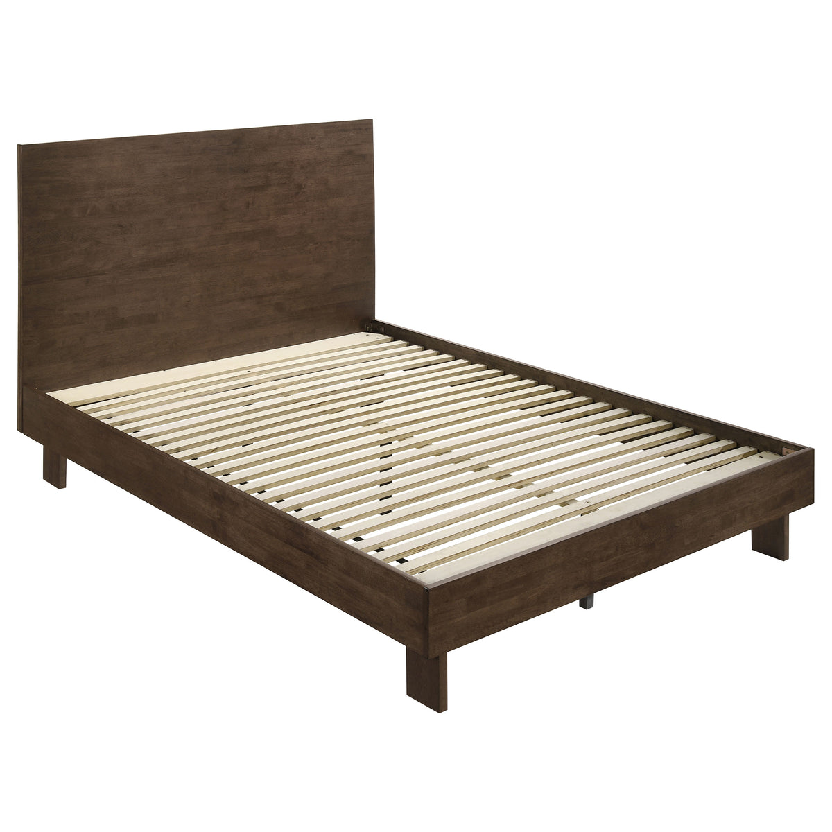 Glenwood 5-piece Queen Bedroom Set with Platform Panel Bed Warm Brown