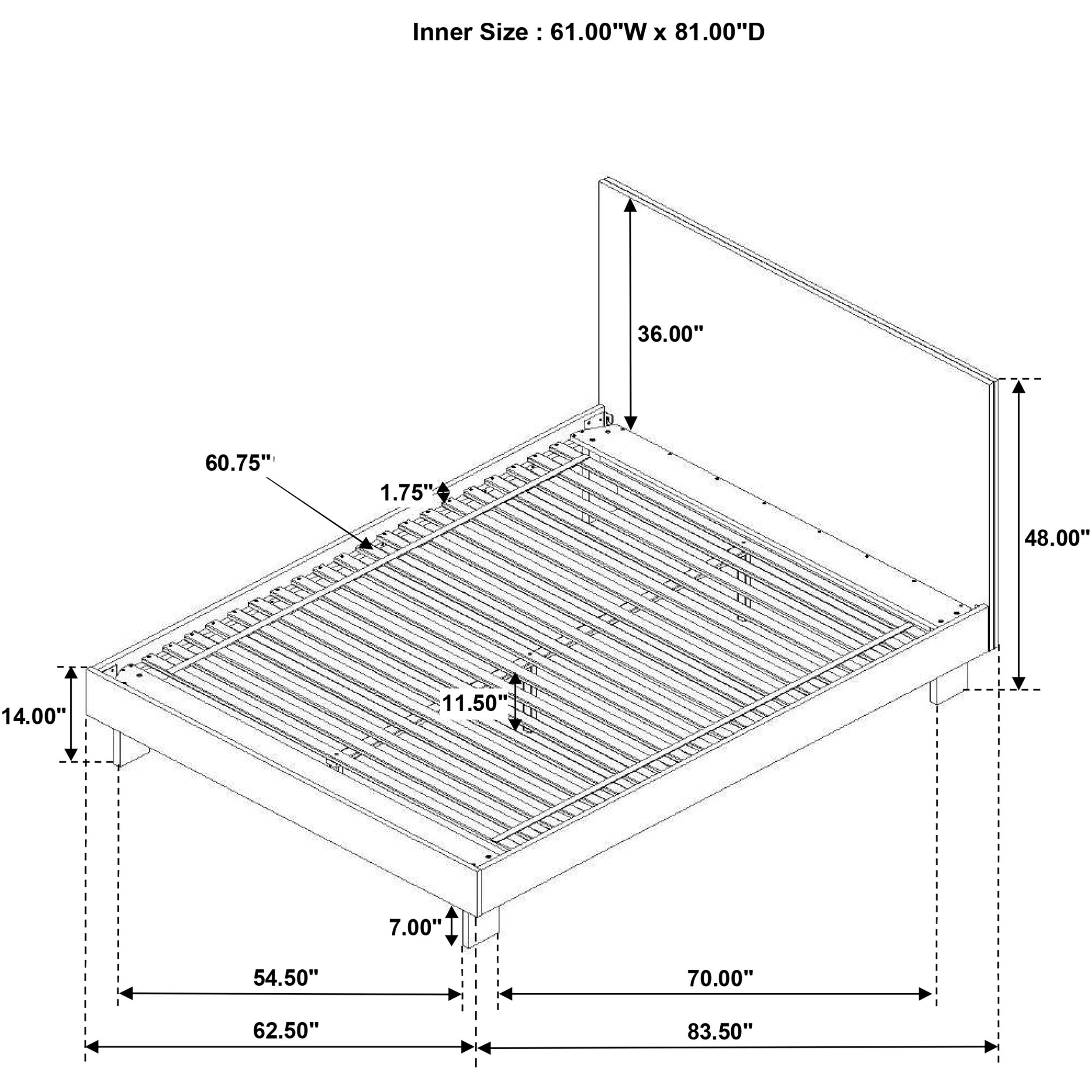 Glenwood Wood Panel Bed