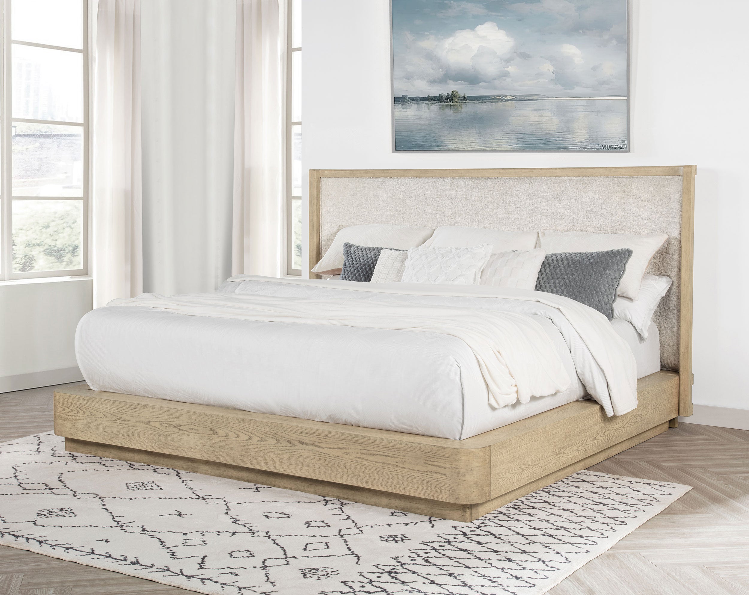 Kailani Wood Wingback Bed