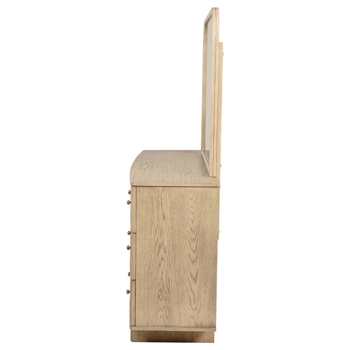 Kailani 9-drawer Dresser with Mirror Beige Oak