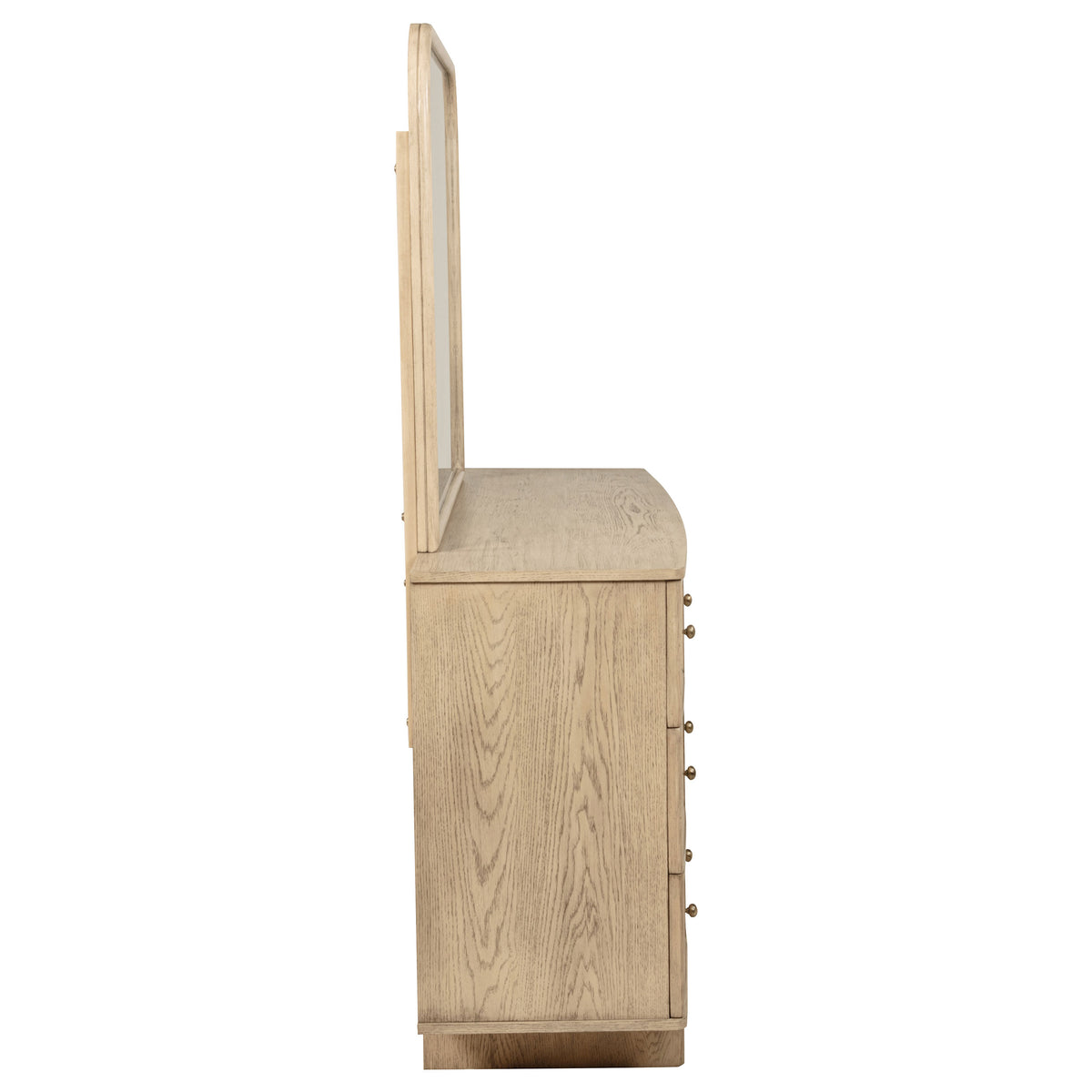 Kailani 9-drawer Dresser with Mirror Beige Oak