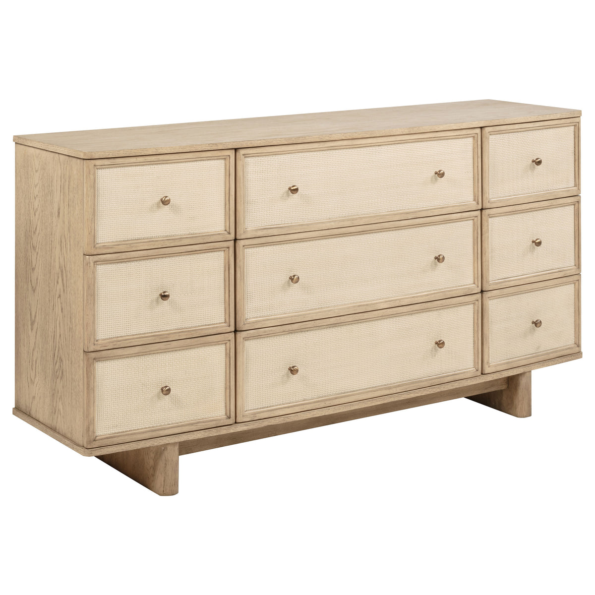 Kailani 9-drawer Dresser Beige Oak