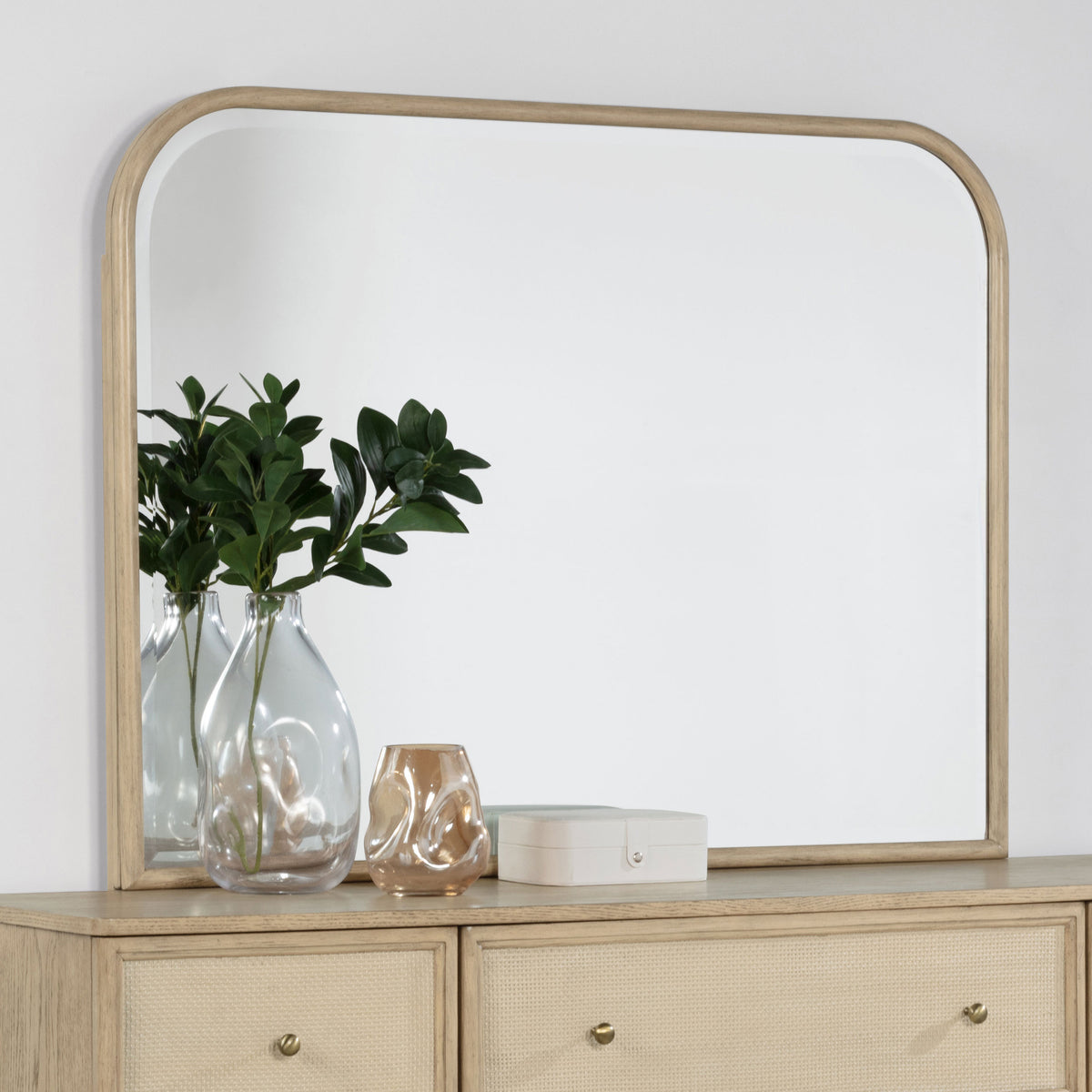 Kailani Dresser Mirror Beige Oak