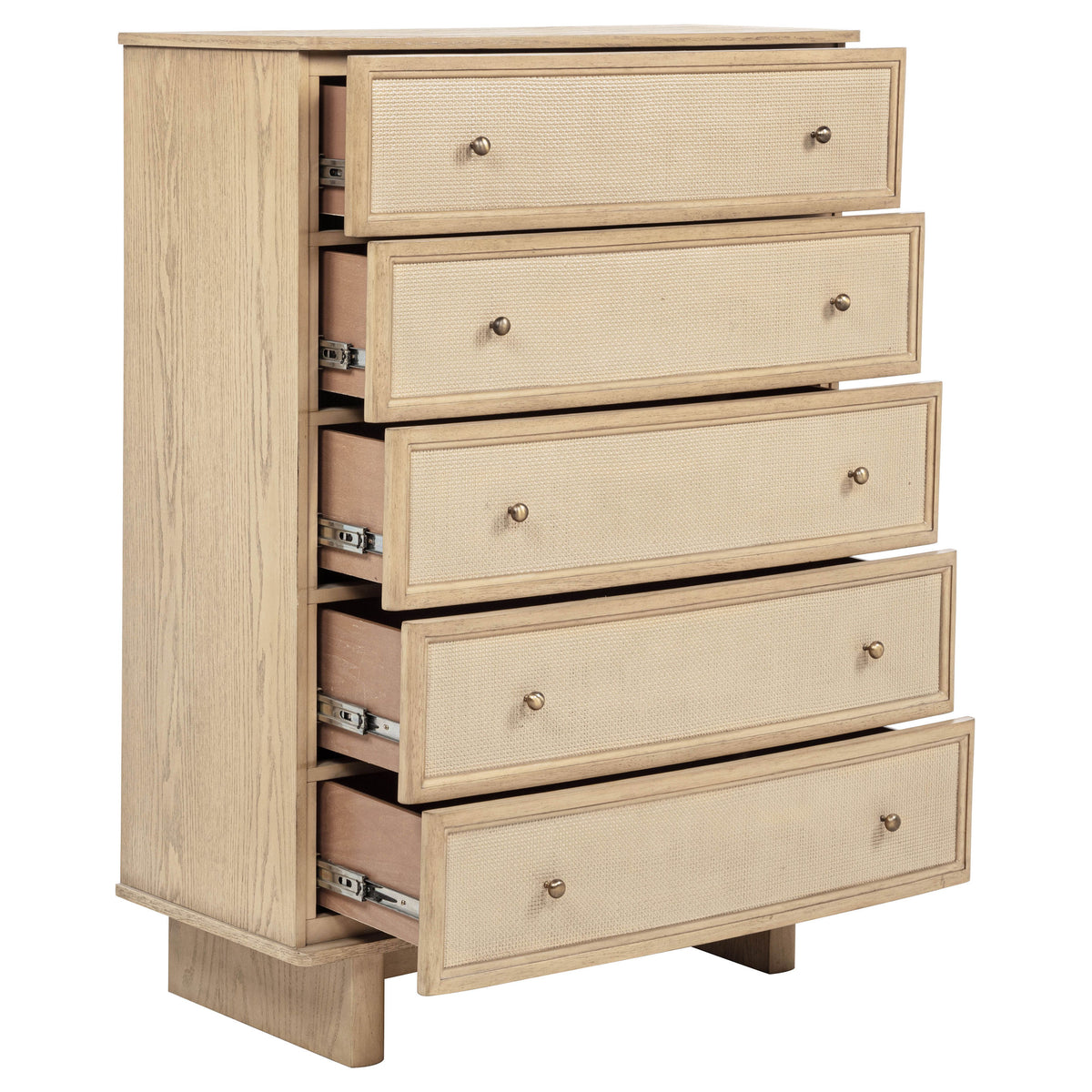 Kailani 5-drawer Bedroom Chest Beige Oak
