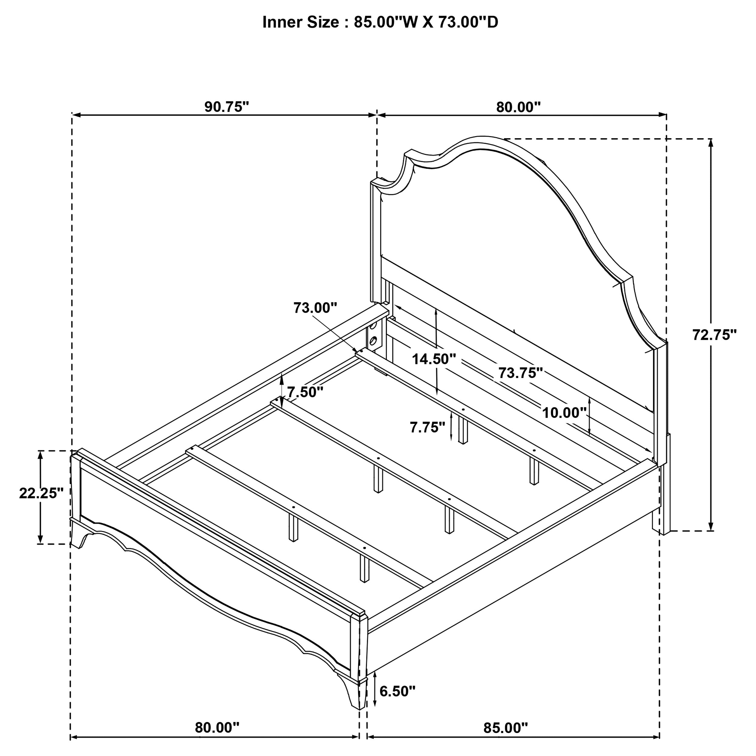 Revello Panel Bed