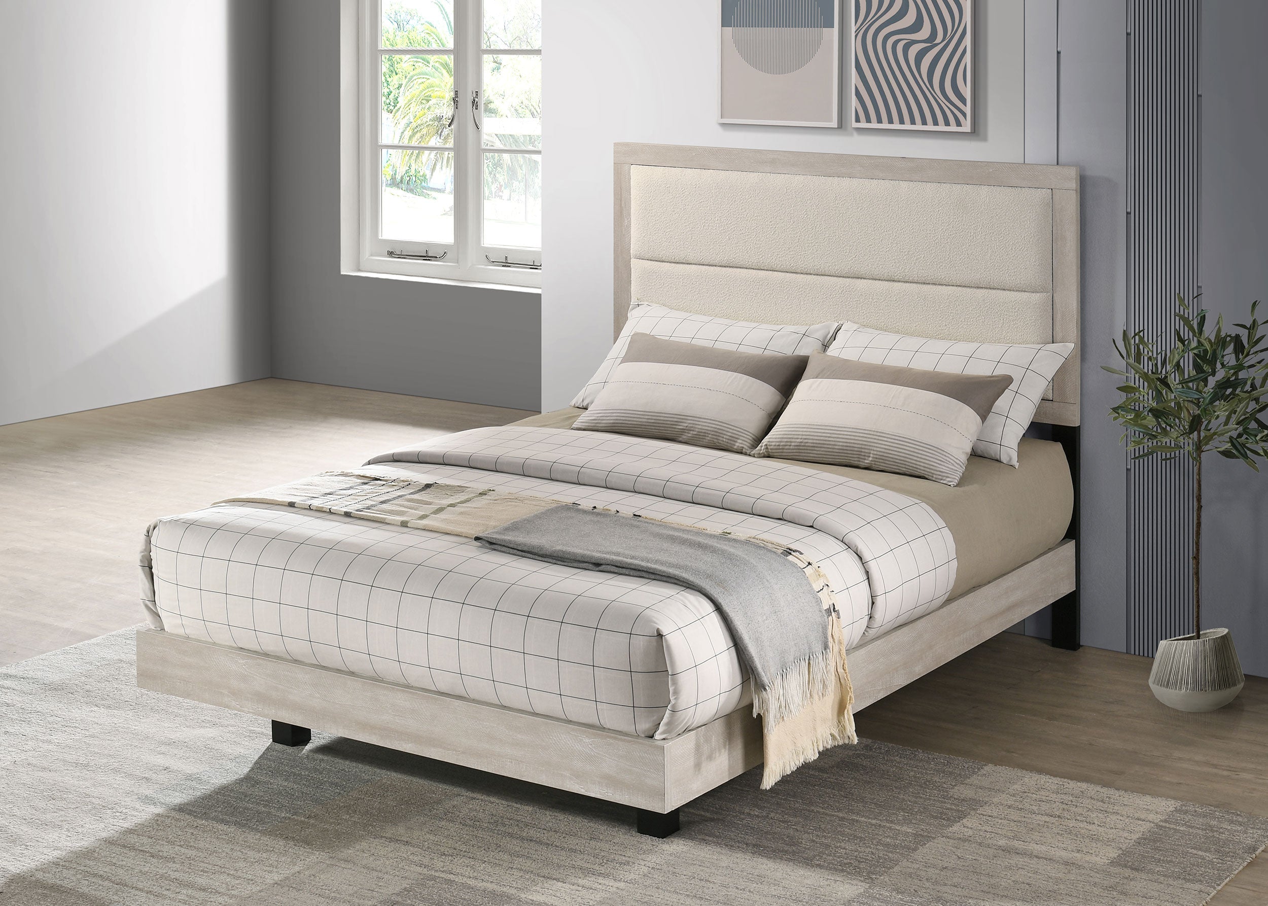 Trenton Wood Panel Bed - Full