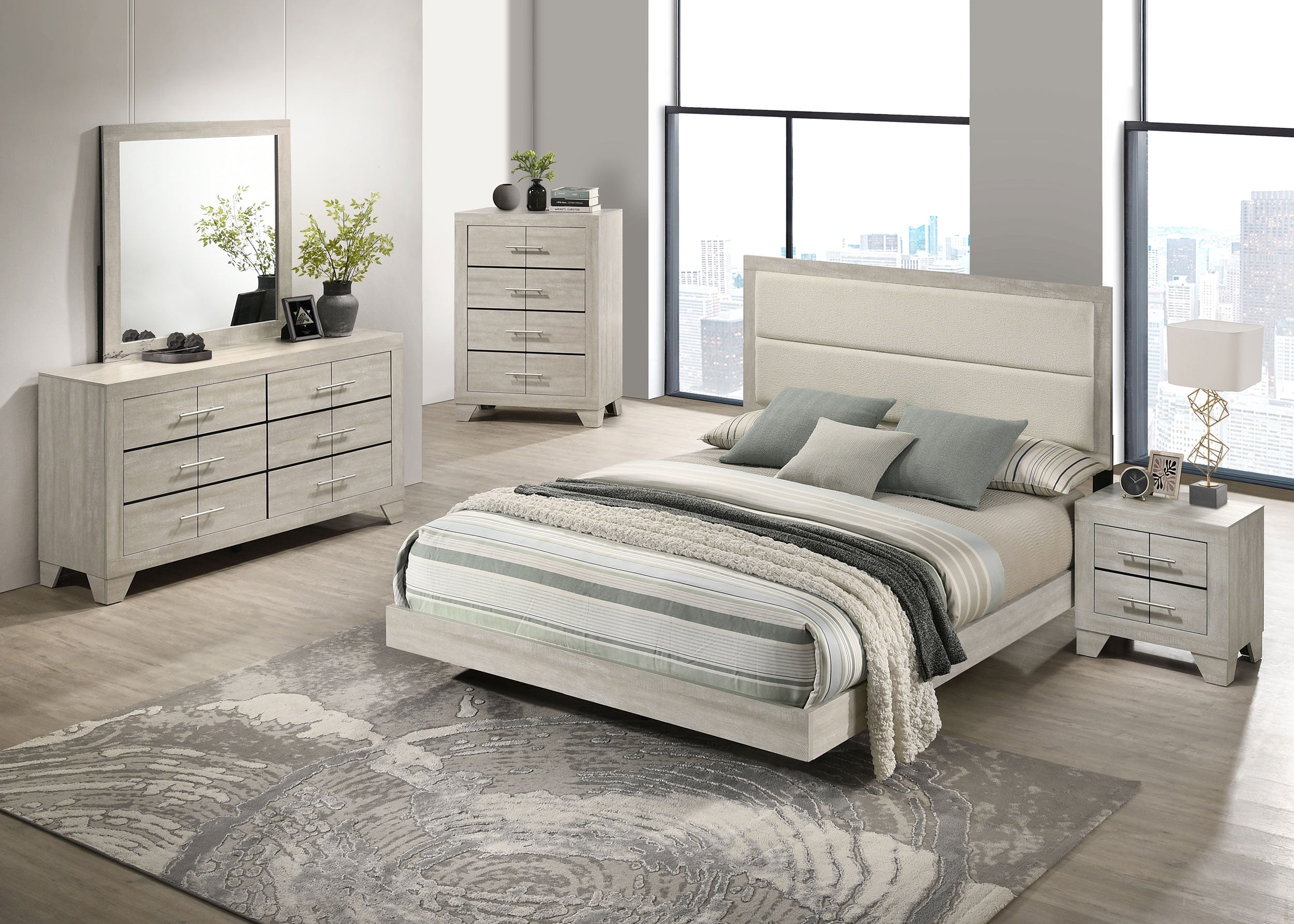 Trenton Wood Panel Bed - Full